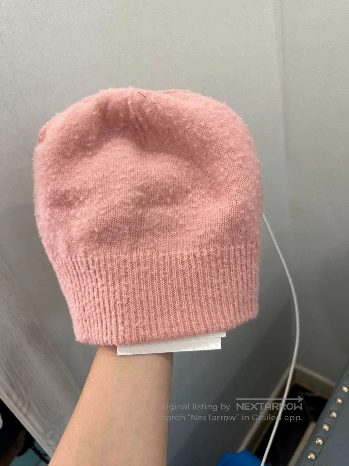 Japanese Brand Pink Wool Cashmere Knit Beanie Hat. Size ONE SIZE - 1 Thumbnail