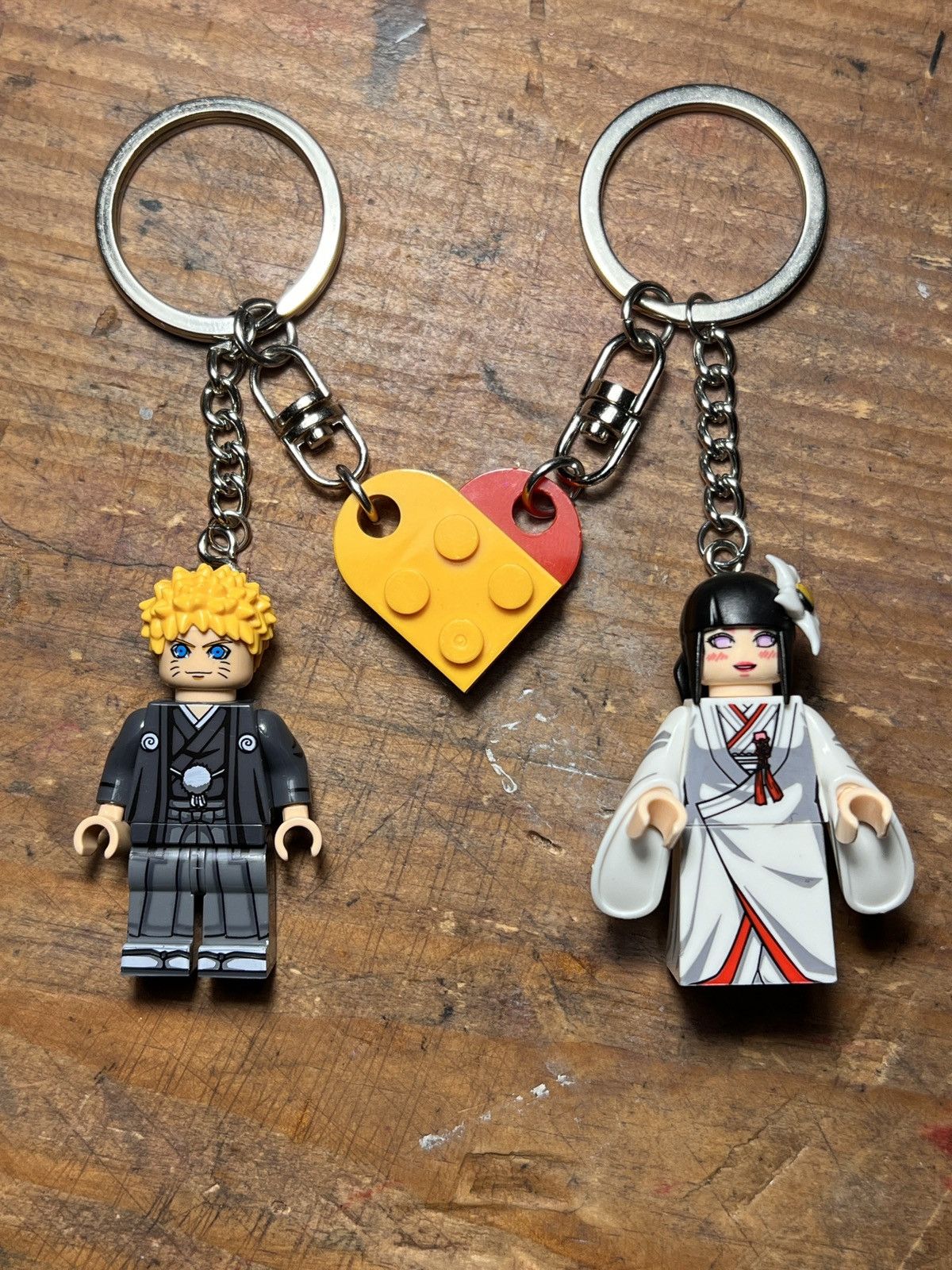 Anime naruto hinata marriage minifigure anime matching keychain Size ONE SIZE - 2 Thumbnail
