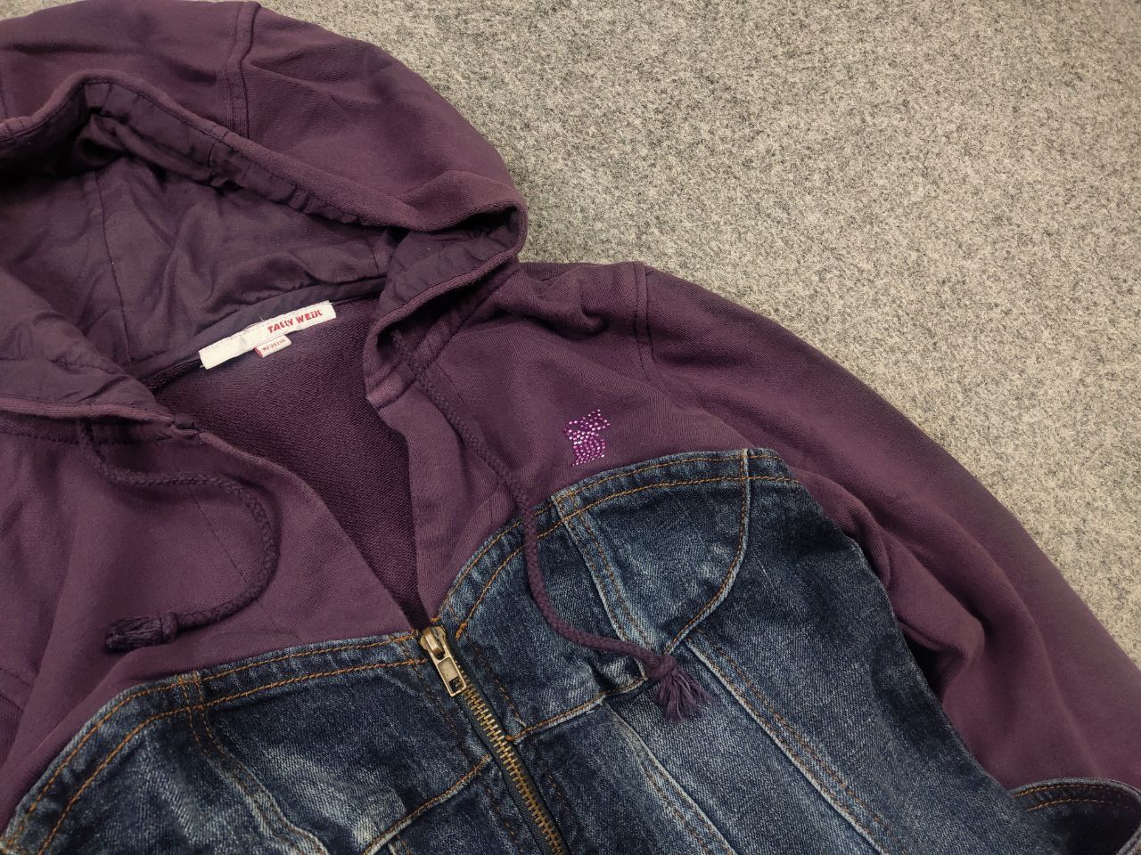 If Six Was Nine Vintage Y2K Miss zip-up Cropped Hoodie corset Hysteric Style Size M / US 6-8 / IT 42-44 - 4 Thumbnail