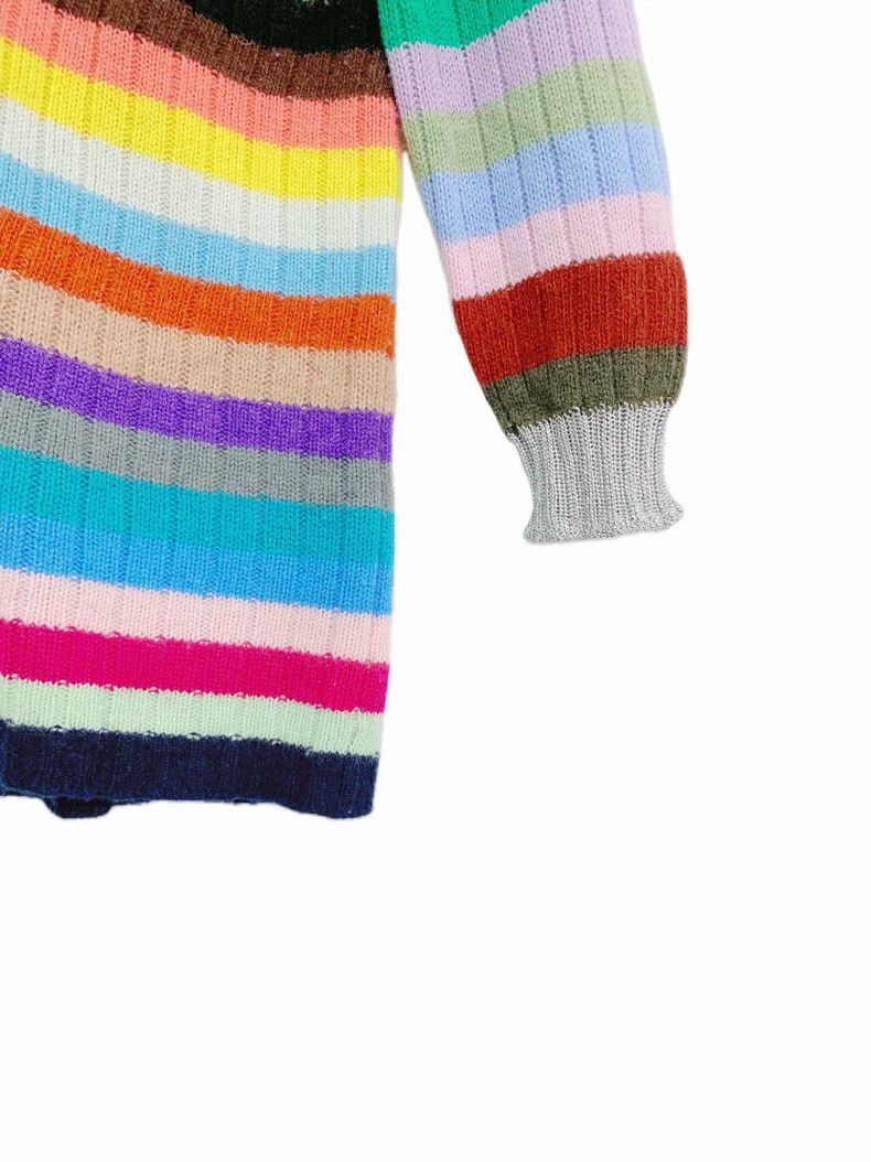 Gucci Gucci Rainbow V-neck knitted cardigan sweater 2502-Nextarro Size US S / EU 44-46 / 1 - 5 Thumbnail