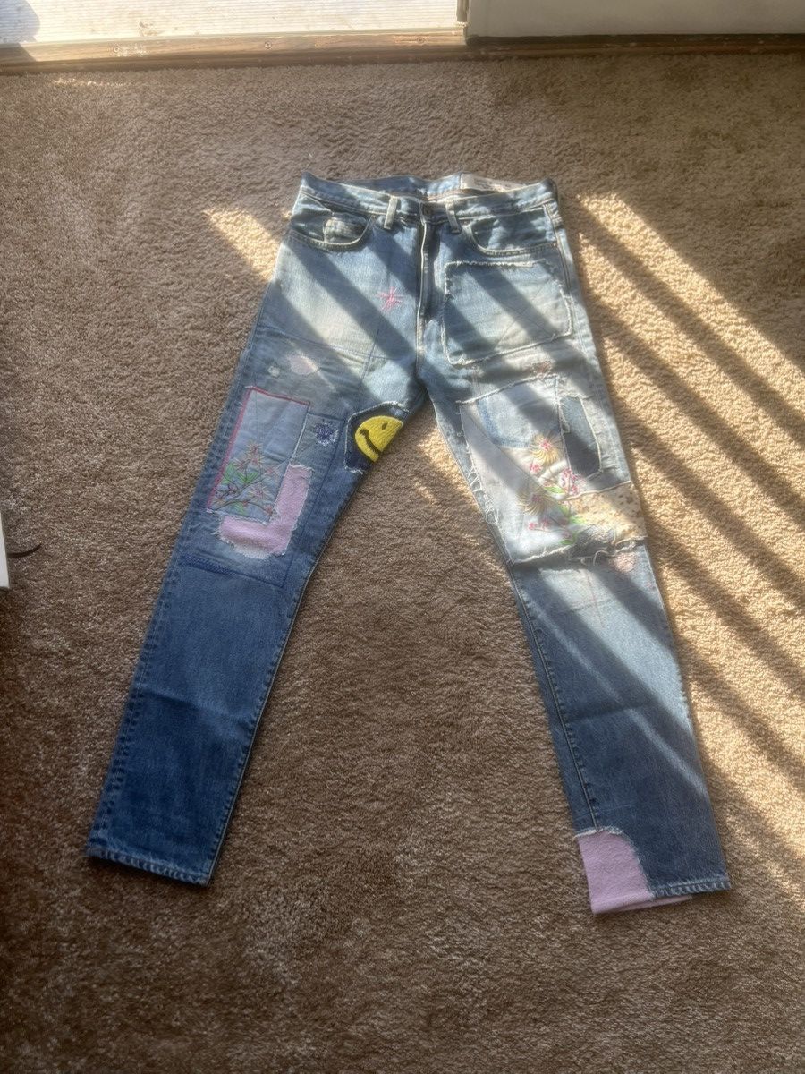 Kapital Kapital Okabilly patchwork denim jeans Size US 34 / EU 50 - 1 Thumbnail