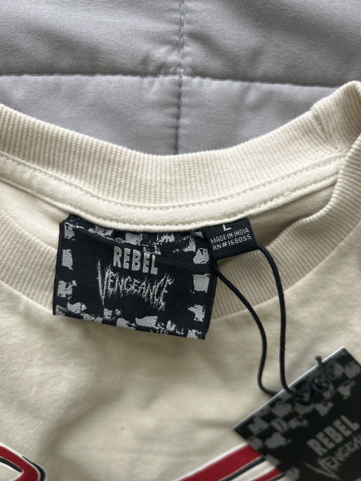 Other Rebel Vengeance Cream Graphic Tee Size US L / EU 52-54 / 3 - 3 Thumbnail