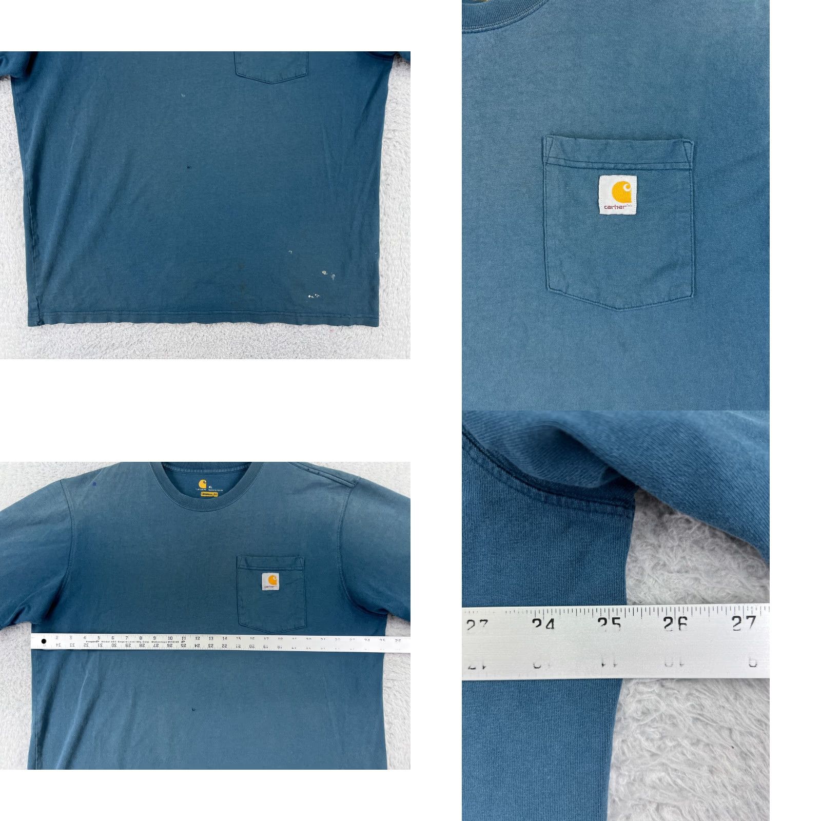 Carhartt Carhartt Shirt Mens XL Blue Short Sleeve Crew Neck 100% Cotton Size US XL / EU 56 / 4 - 8 Thumbnail