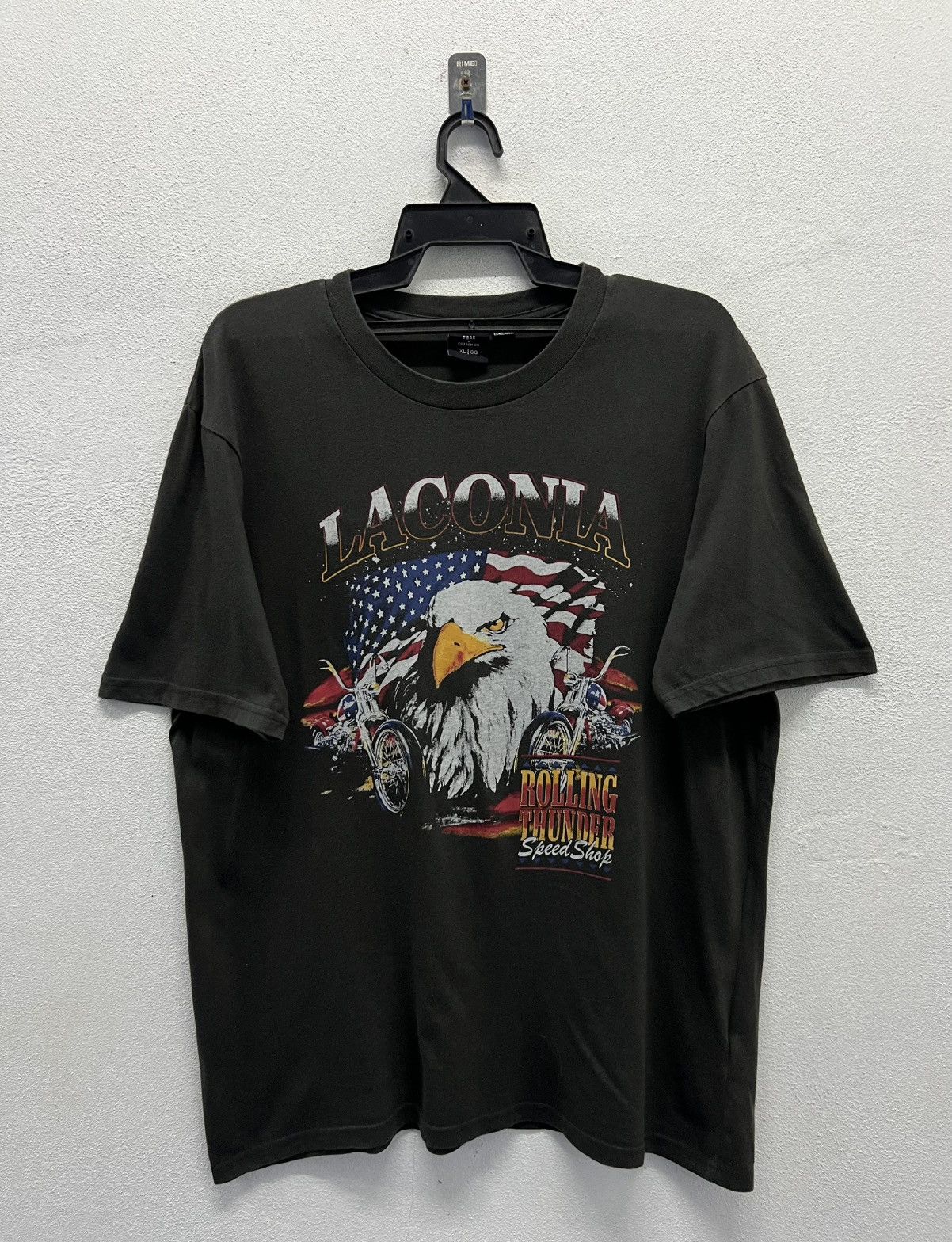Vintage VINTAGE LACONIA ROLLING THUNDER SPEED SHOP SHIRT Size US XL / EU 56 / 4 - 1 Thumbnail