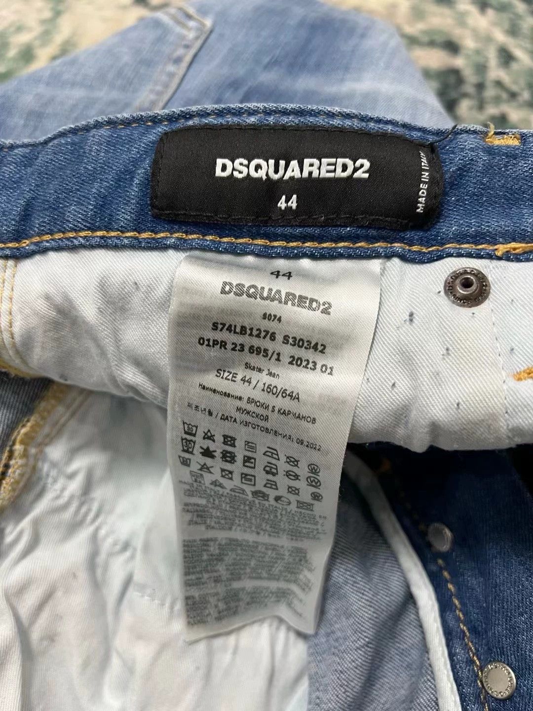Dsquared2 Dsquared2 Blue Washed SKATER Slim Mid 9-Length Size US 28 / EU 44 - 6 Thumbnail