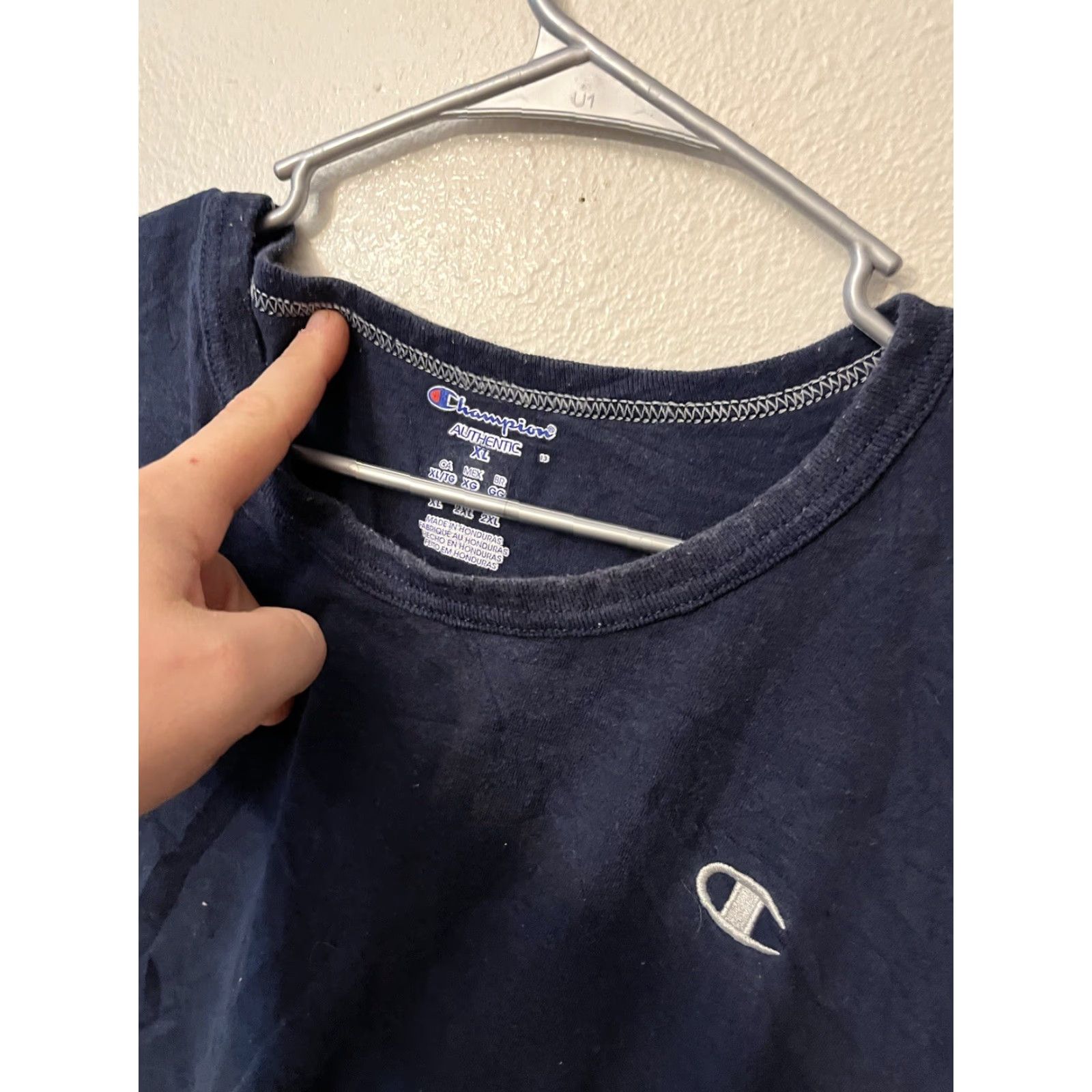 Champion Champion Mens Muscle Shirt XL Navy Blue Athletic Activewear Shirt Mens XL Navy Blue Muscle Shirt Size US XL / EU 56 / 4 - 3 Thumbnail