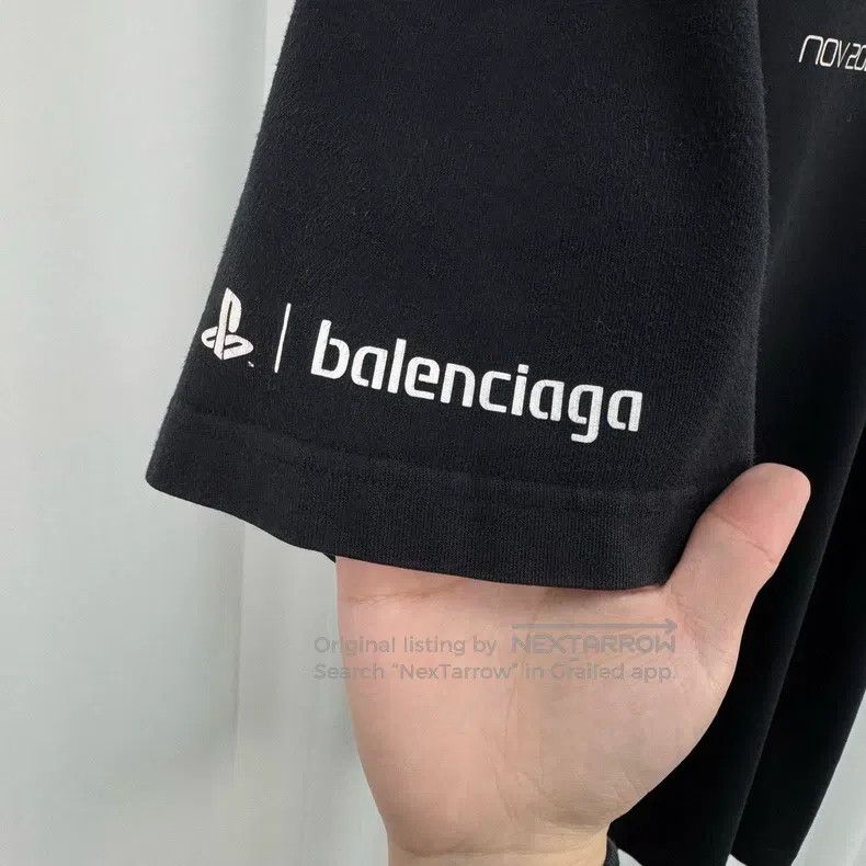 Balenciaga Balenciaga Printed Letter Short Sleeve Size US S / EU 44-46 / 1 - 4 Thumbnail