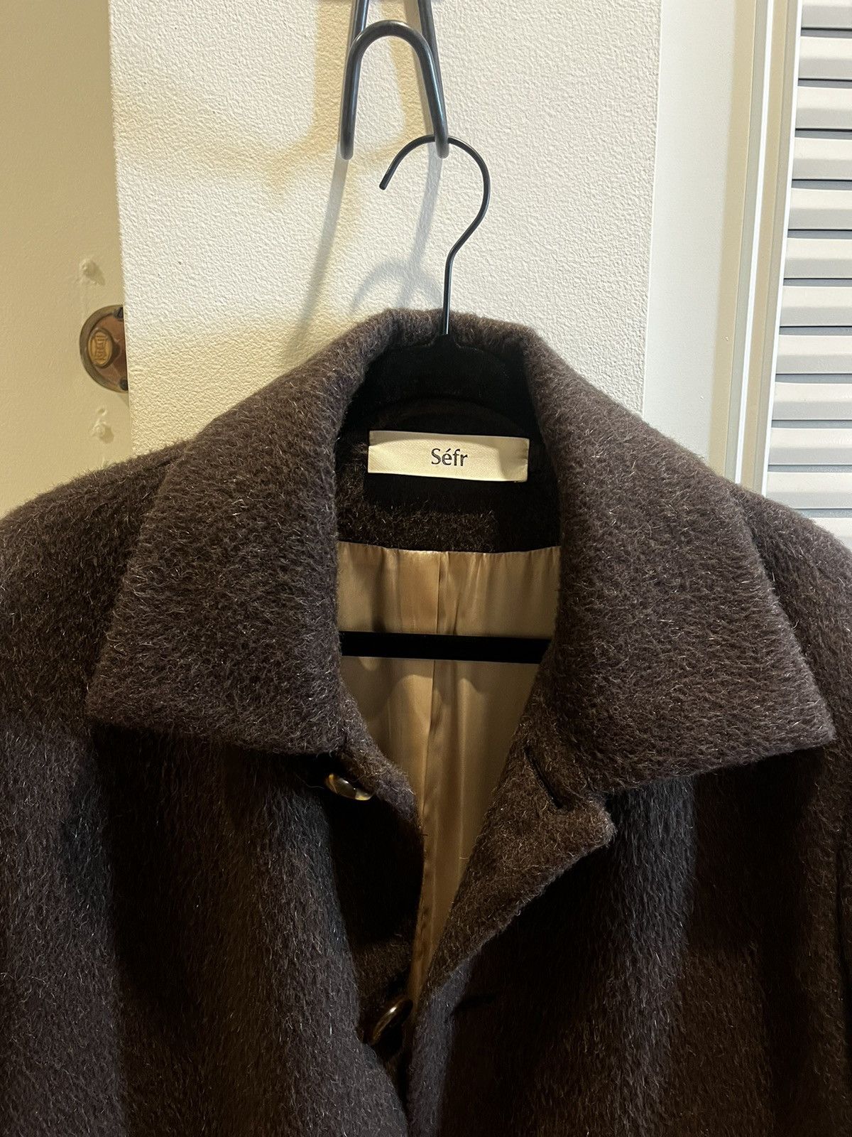 Sefr Séfr Esco Wool Coat Brown Size US XL / EU 56 / 4 - 4 Thumbnail