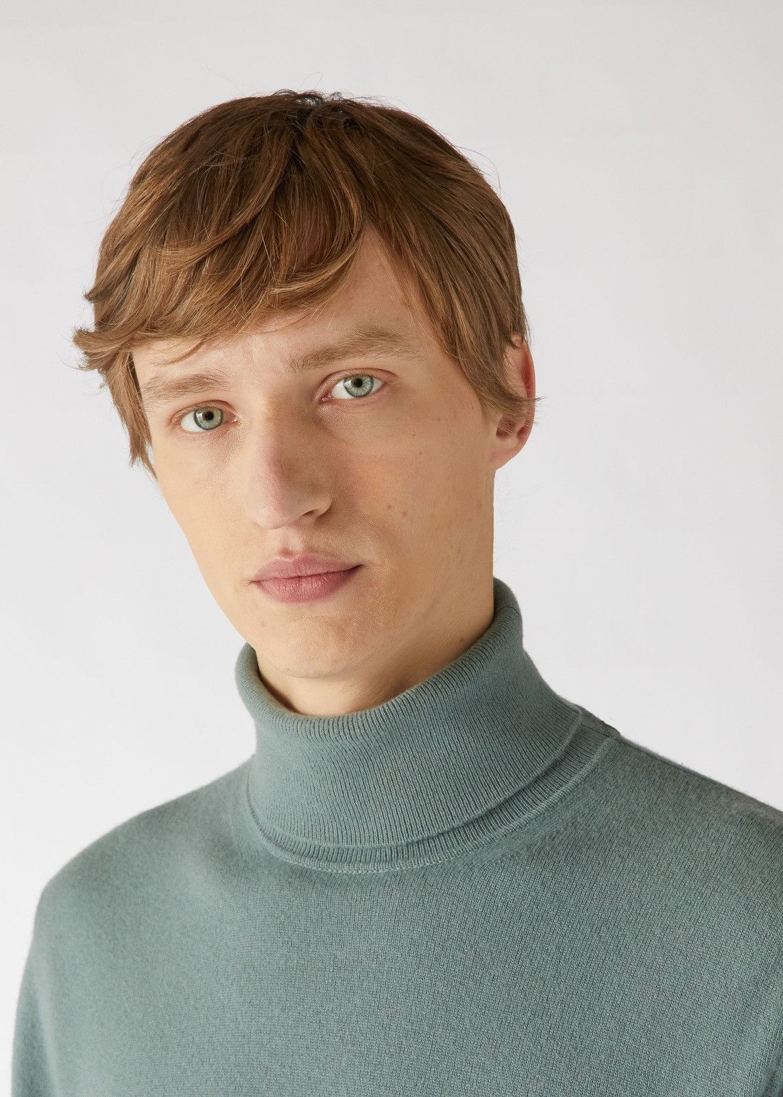 o1loc1c0124 Turtleneck Sweater in Mint Green