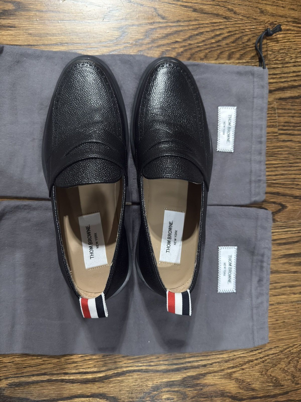 Thom Browne Thom Browne Pebble Grain Penny Loafer Black Size 8 Size US 8 / EU 41 - 9 Thumbnail