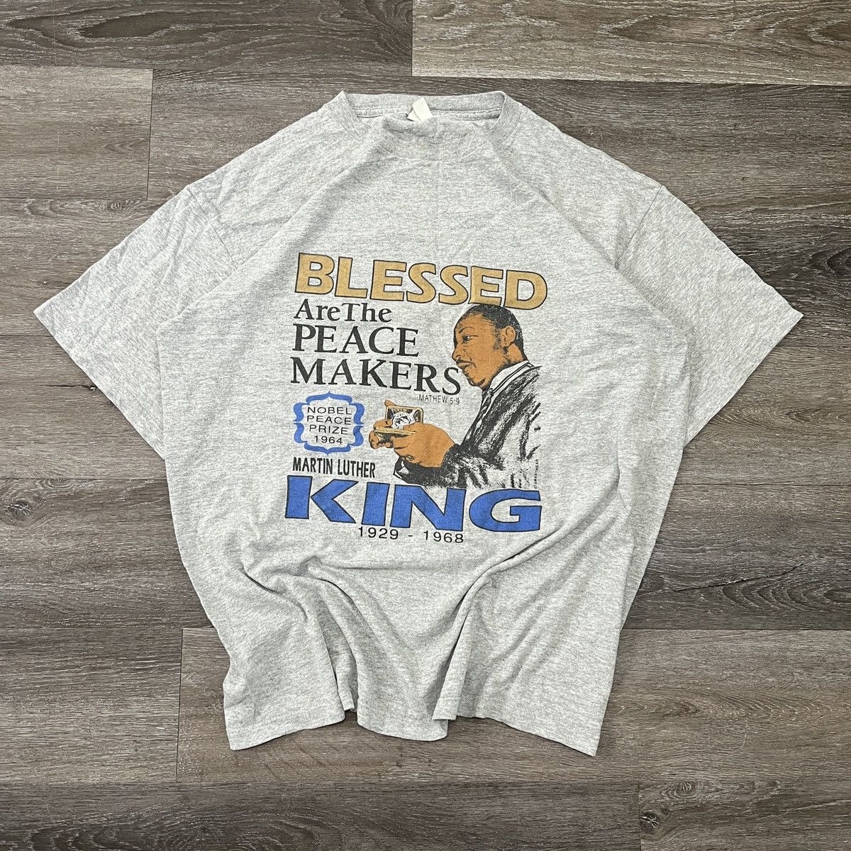 Vintage Rare Vintage 90s Martin Luther king memorial t shirt Size US XL / EU 56 / 4 - 1 Thumbnail