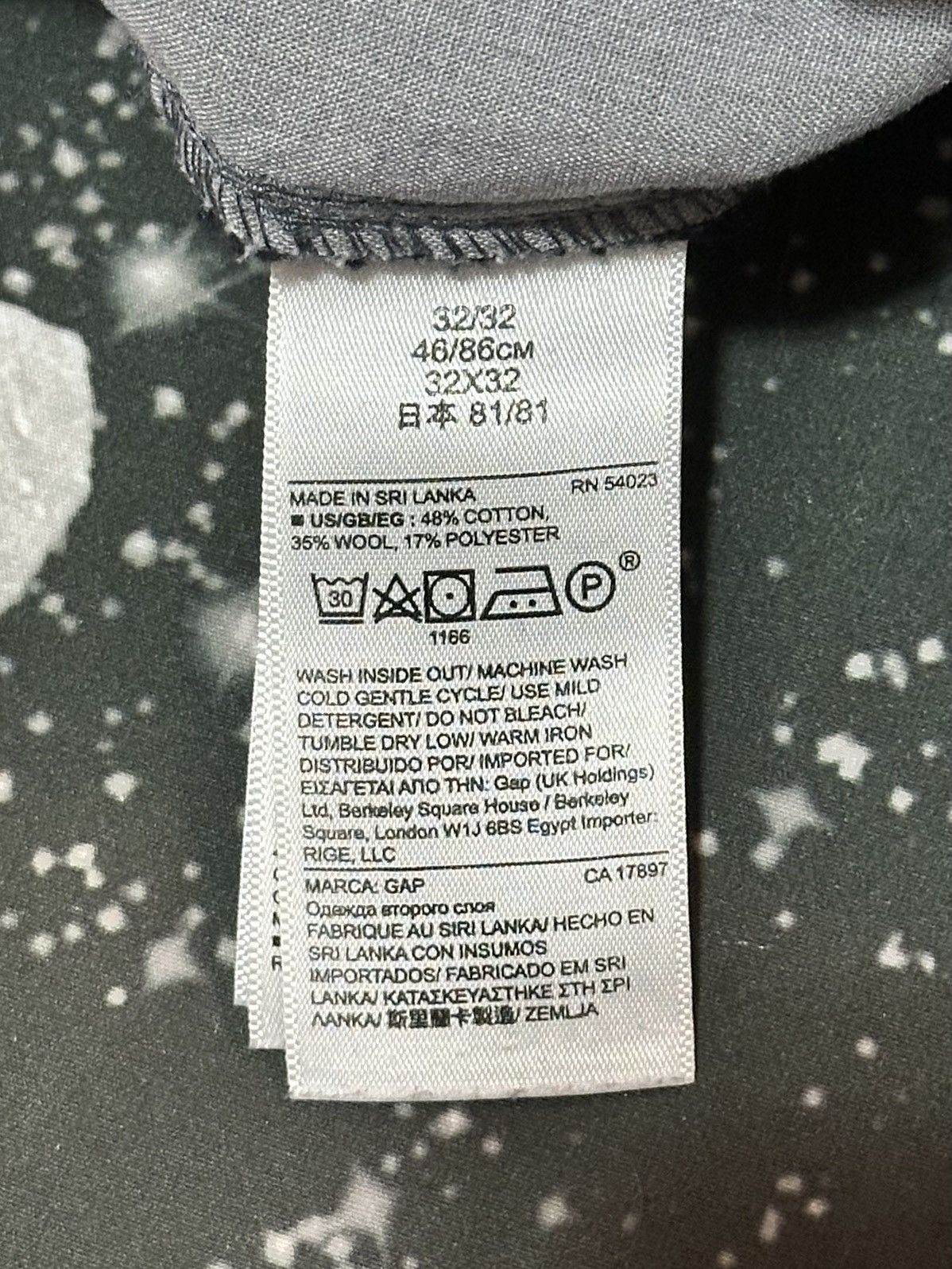 Gap Gap Slim Fit Charcoal Gray Wool Trousers Size US 32 / EU 48 - 8 Thumbnail
