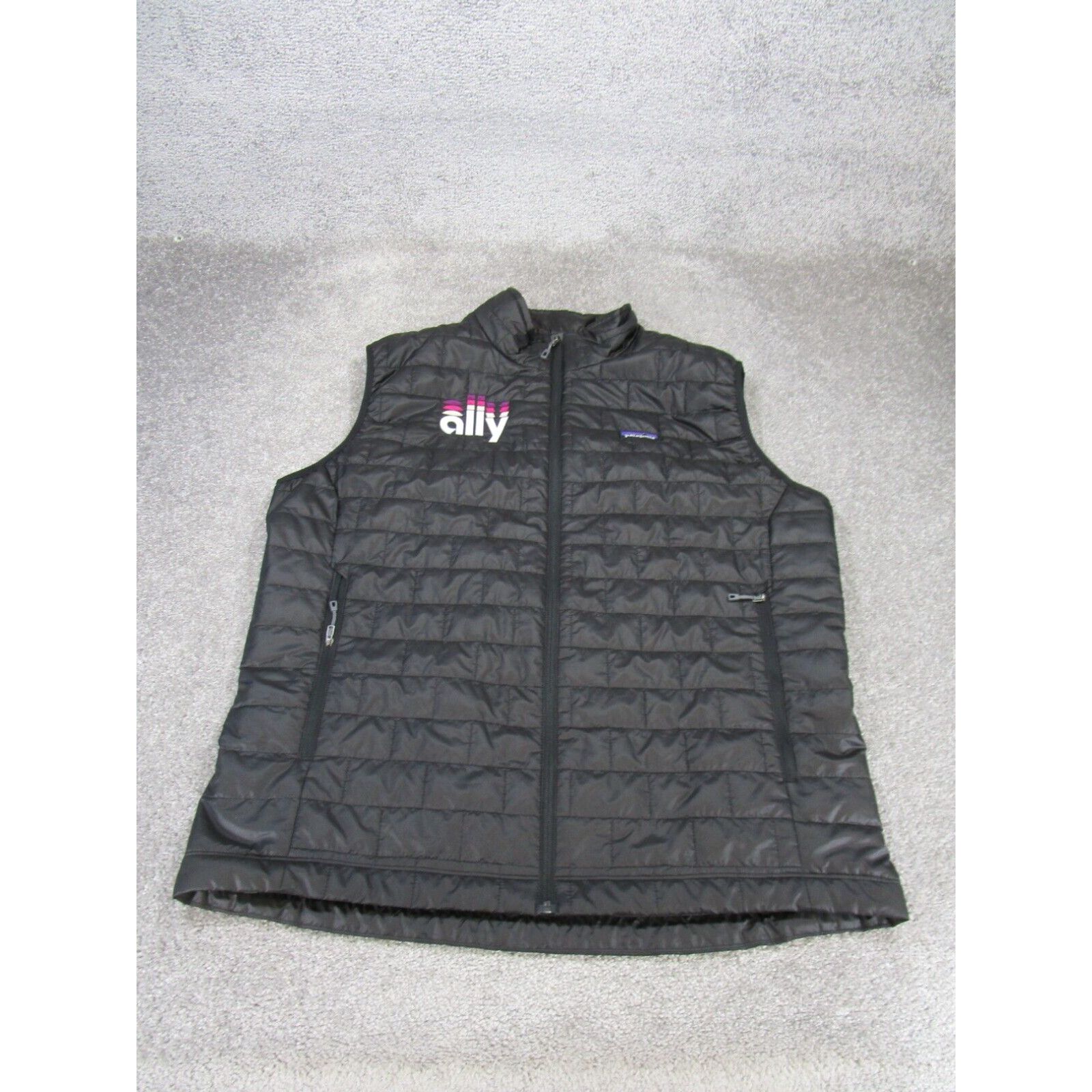 image of Patagonia Vest Mens 2Xl Nano Puff Quilted Outdoor Black Logo in White