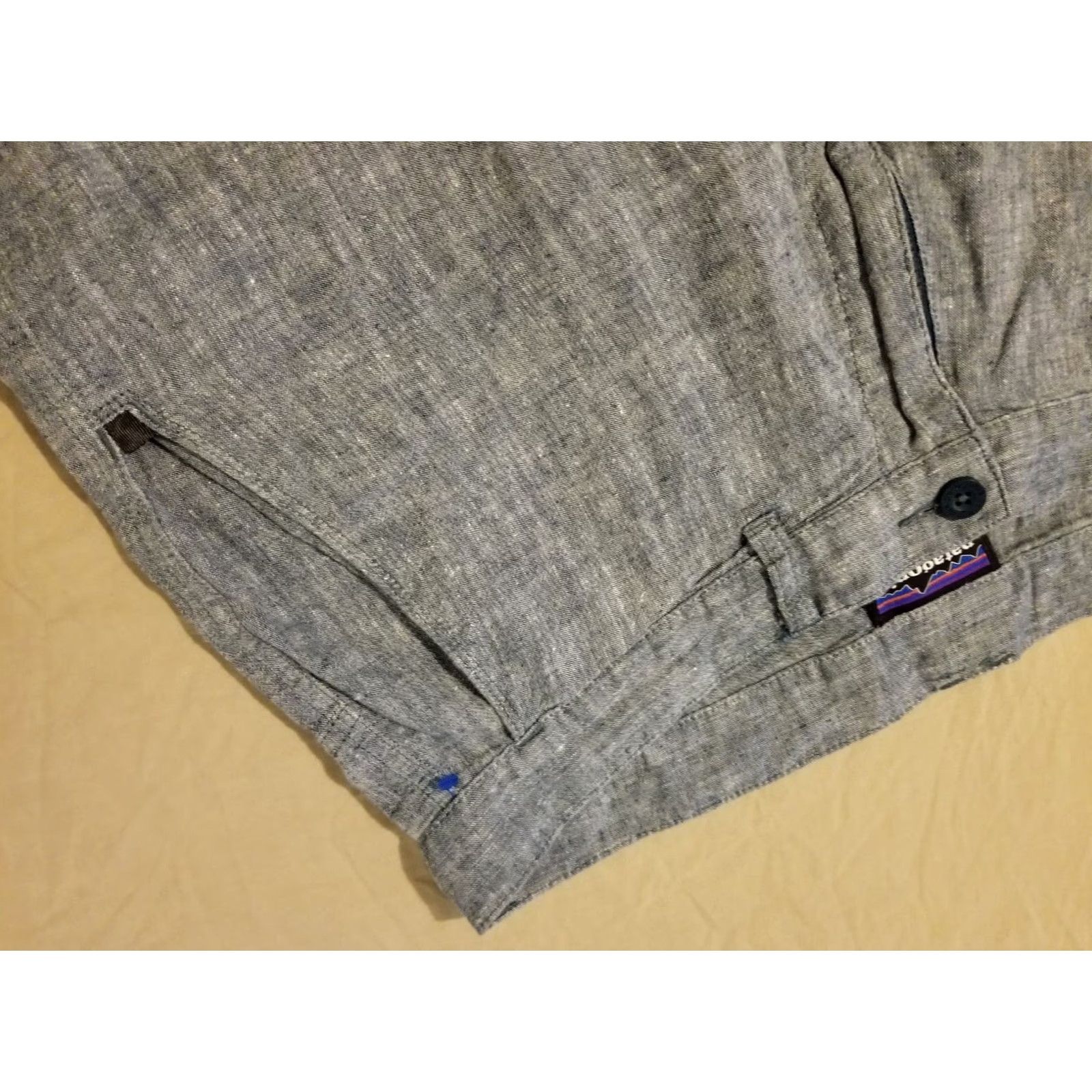 Patagonia Patagonia Shorts Mens 34 Blue Cotton Chino Khaki Stretch Casual 34 Blue Mens Size US 34 / EU 50 - 4 Thumbnail