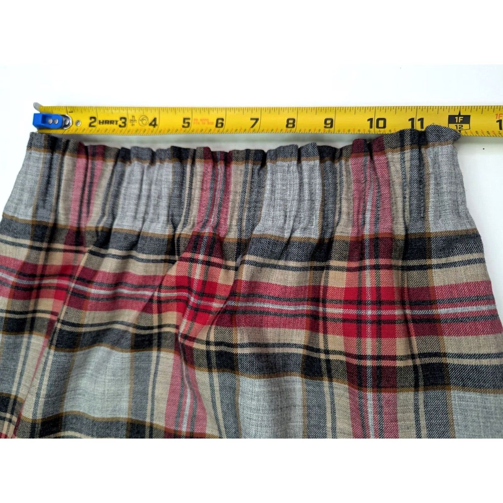 J.Crew J.CREW Plaid Sidewalk Skirt Woman 0 Wool Blend A-Line Short 24" Waist Red Plaid 06308 Women’s Skirt Vintage No Size 25" / US 0 / IT 36 - 3 Thumbnail