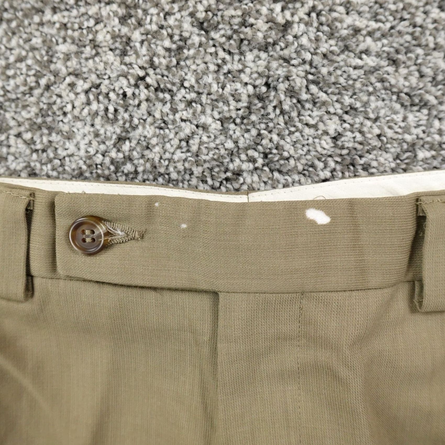 Ralph Lauren VTG Ralph Lauren Pants Mens 36X30 Beige Wool Chino Trouser Slacks Flat Career Dress Pants Vintage Mens Regular Waist 36 Beige Slacks Size US 36 / EU 52 - 7 Thumbnail