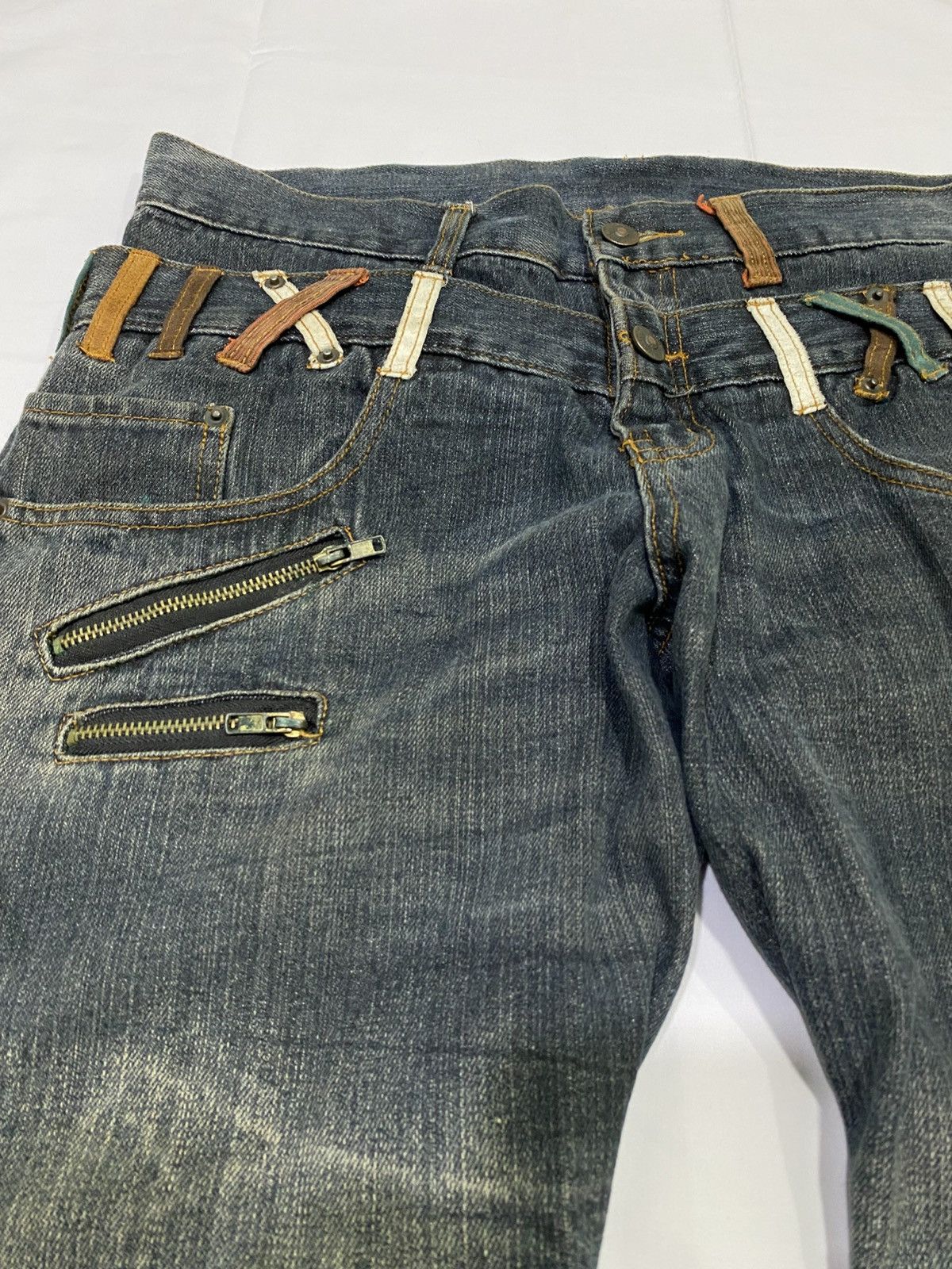 Japanese Brand Japanese Brand X Agate label ppfm style double knee jeans Size US 34 / EU 50 - 10 Thumbnail