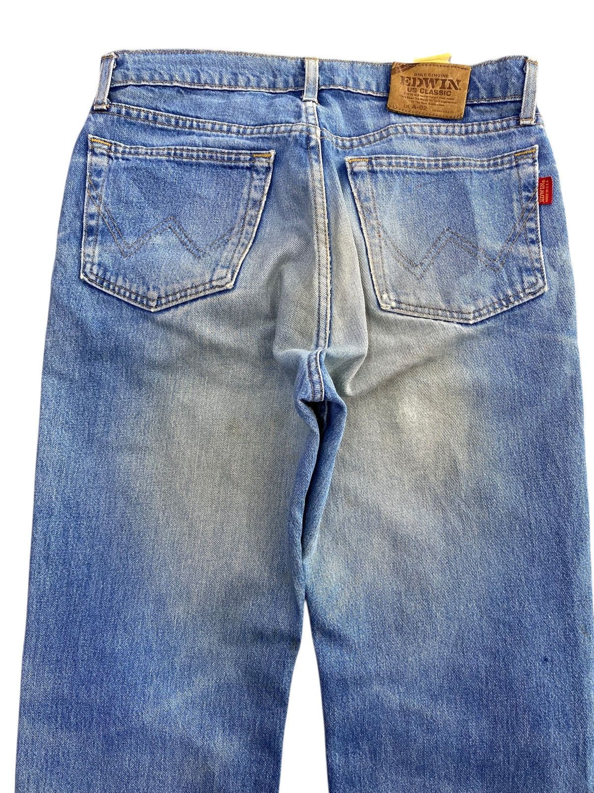 Edwin Y2K Edwin Distressed Style Wide Leg Denim Size US 33 - 4 Thumbnail