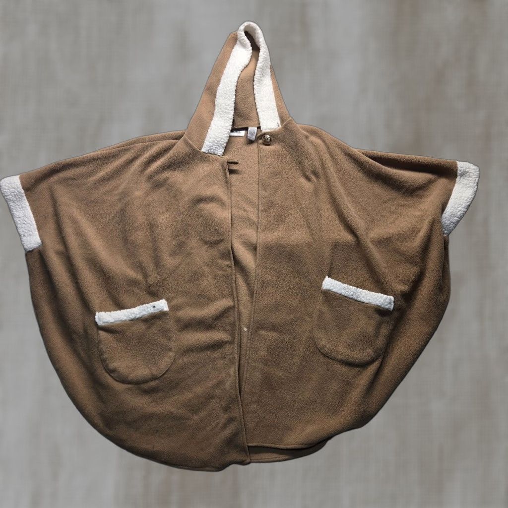 Vintage Le Moda Brown Tunic Sweater Cover Throw Adult Women One Size Size ONE SIZE - 1 Thumbnail