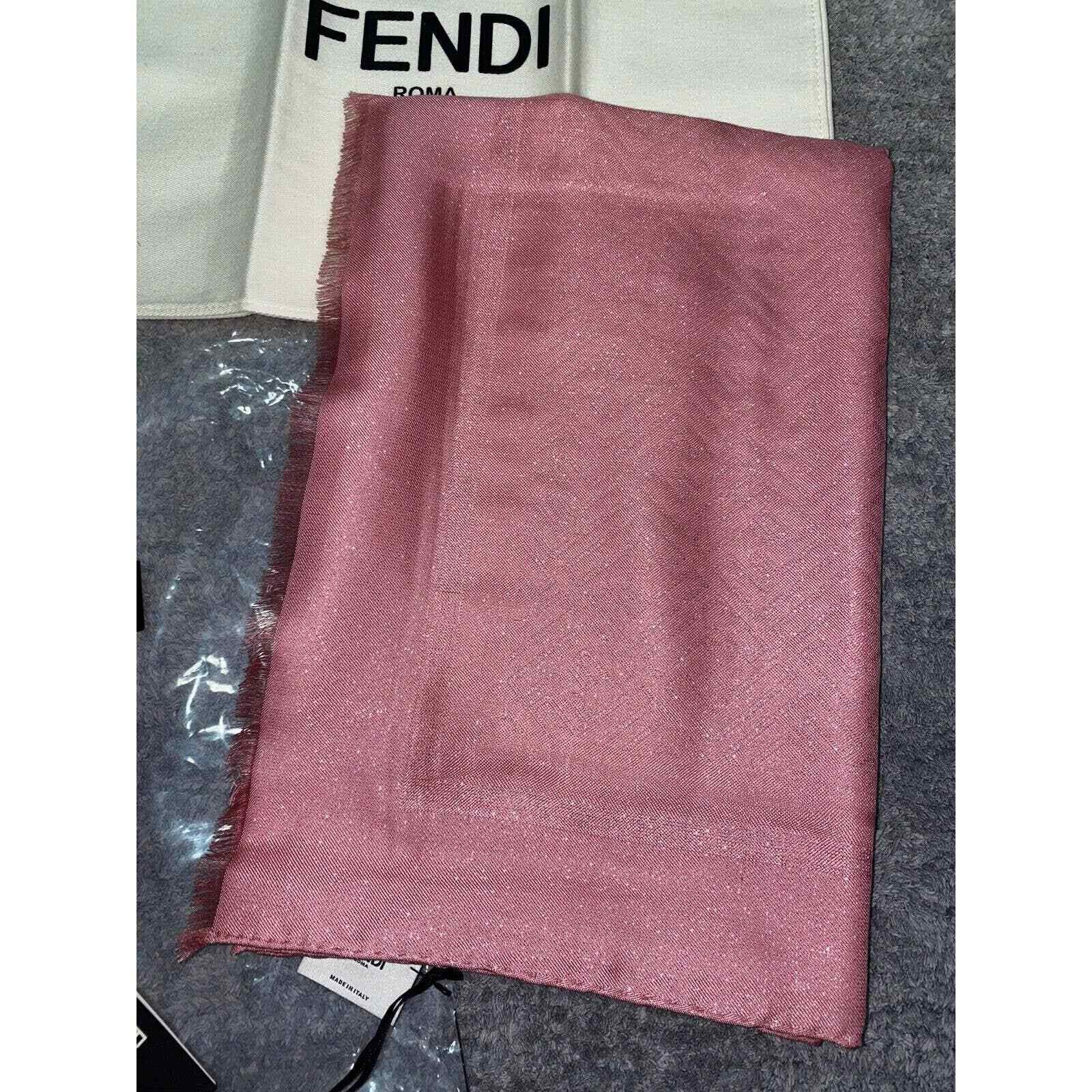 Fendi Fendi Monogram Logo Silk Fringe Hem Wrap Shawl Stole Scarf Size ONE SIZE - 12 Thumbnail