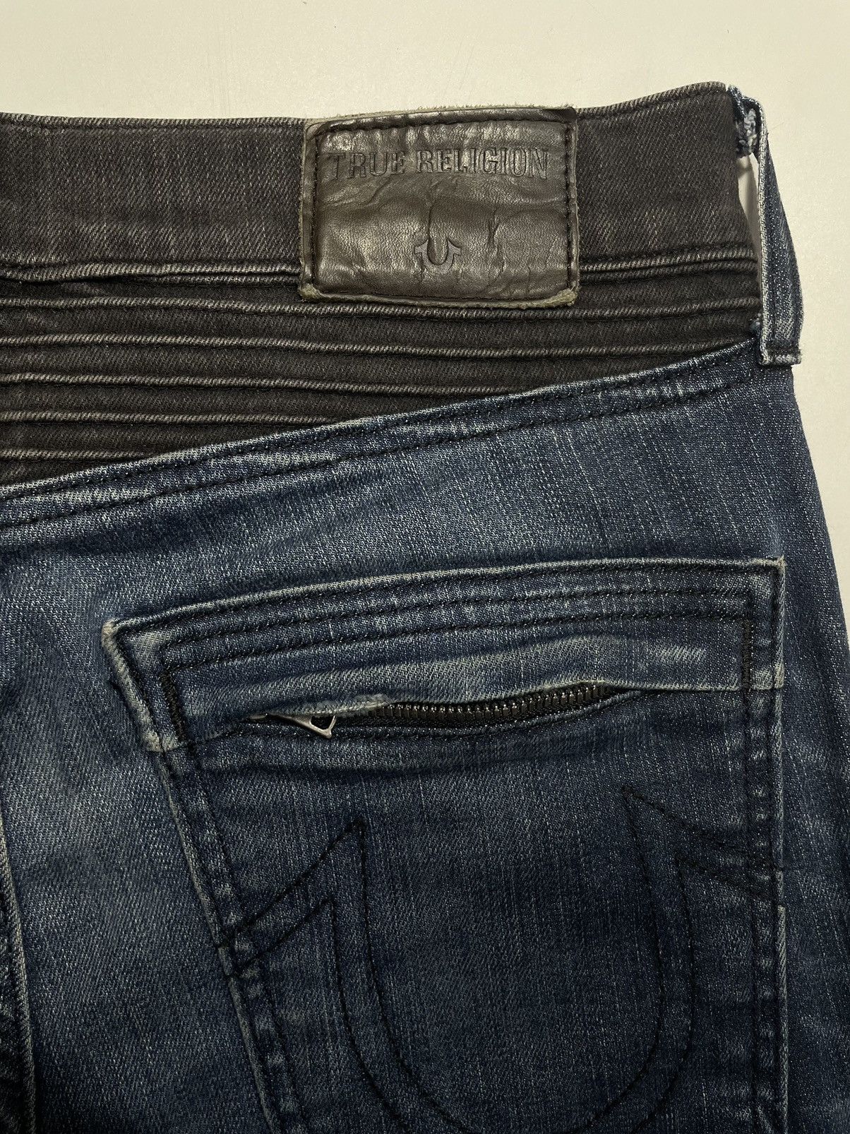 True Religion Vtg True Religion Rocco ripstop distress biker denim skinny Size US 28 / EU 44 - 15 Thumbnail