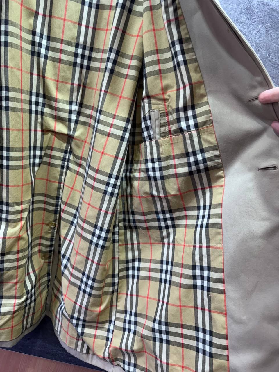 Burberry Burberrys London Trench Coat Beige Nova Check Lined Belted Size US L / EU 52-54 / 3 - 15 Thumbnail
