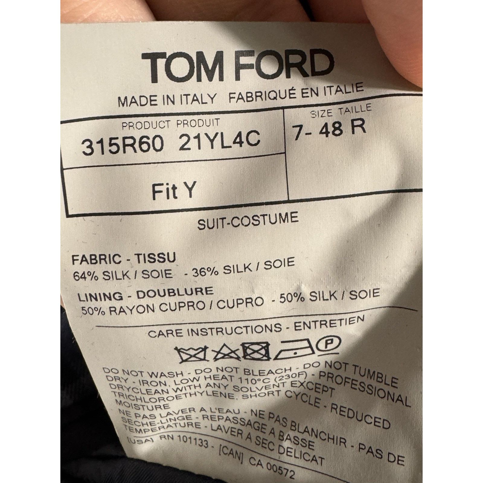 Tom Ford Tom Ford Blue Plaid Peak Lapel Suit 48 38R US O'Connor 34x27 Size 38R - 7 Thumbnail