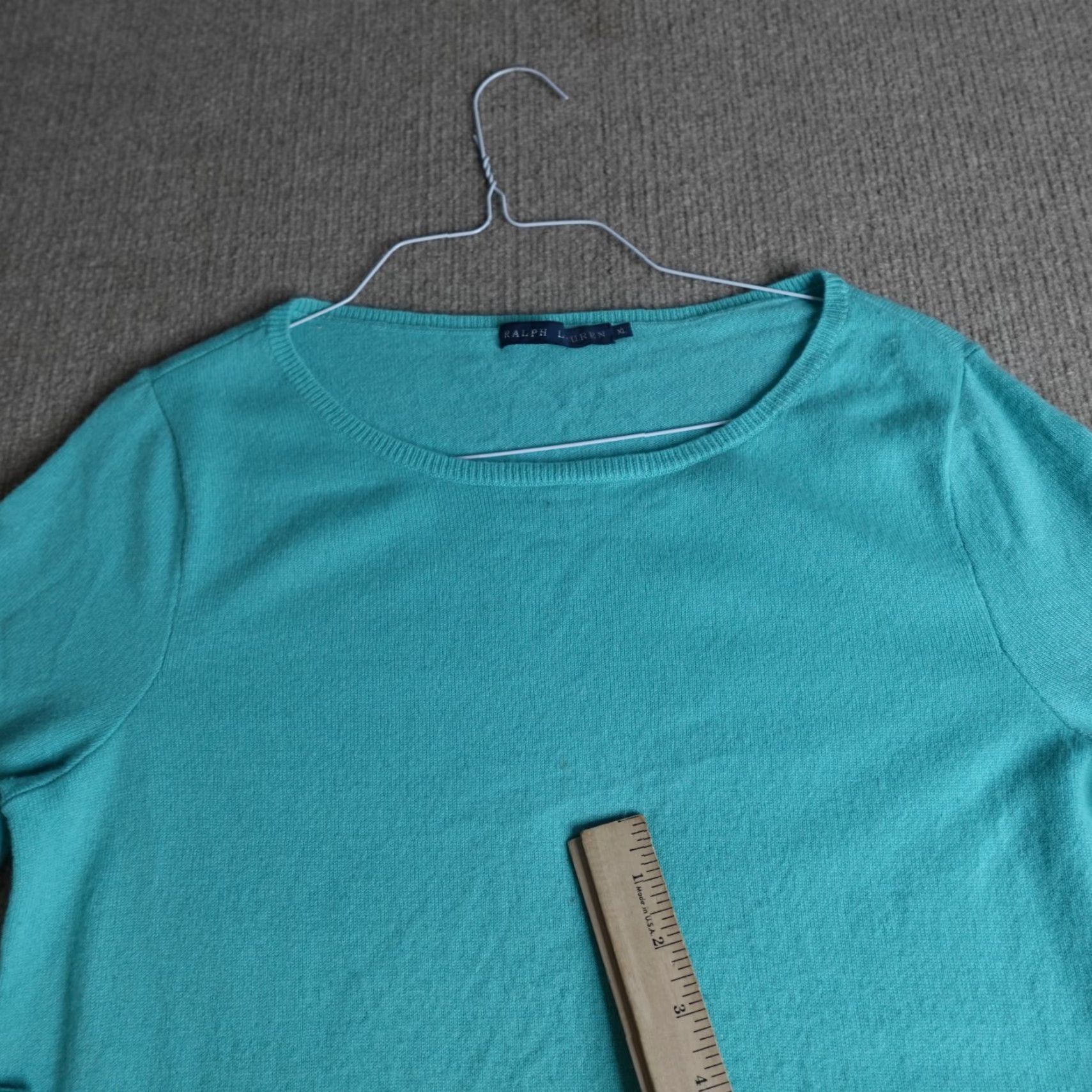 Ralph Lauren Ralph Lauren Sweater Womens XL Blue Solid Cashmere Wool Pullover Knit Long Sleeve Casual Winter Spring Fall Mens? Women? Size XL / US 12-14 / IT 48-50 - 4 Thumbnail