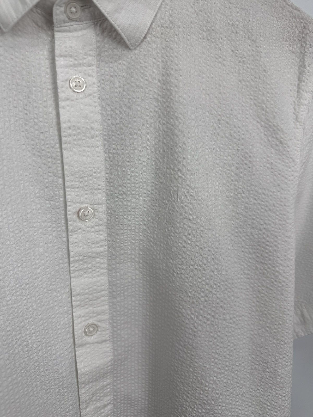 Armani Exchange 🇮🇹 A|X Armani Exchange Luxury Regular Fit Textured Shirt Rare Size US L / EU 52-54 / 3 - 5 Thumbnail