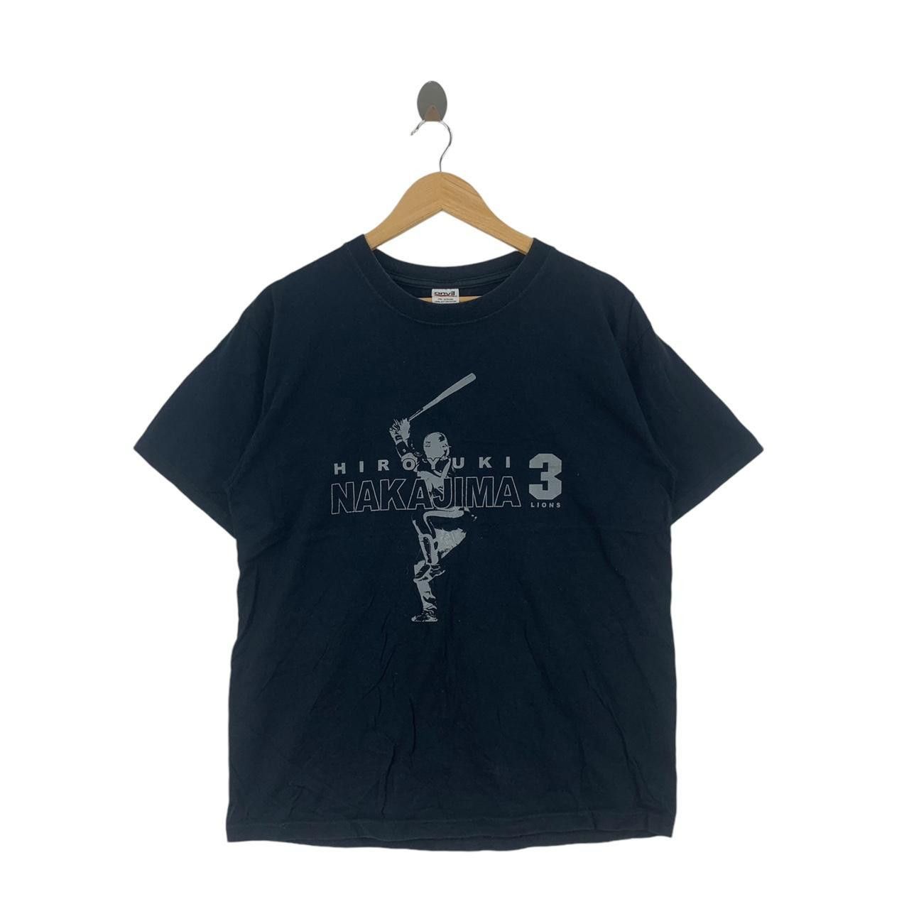 Vintage MLB HIROYUKI NAKAJIMA Lions Tee Shirt Top