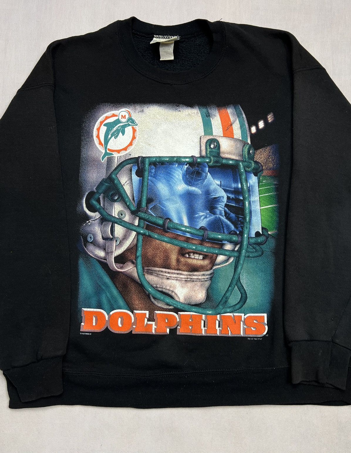 Image of Sweatshirt Nfl Miami Dolphins 1996S Lee Vintage Nutmeg, Men's (Size XL)