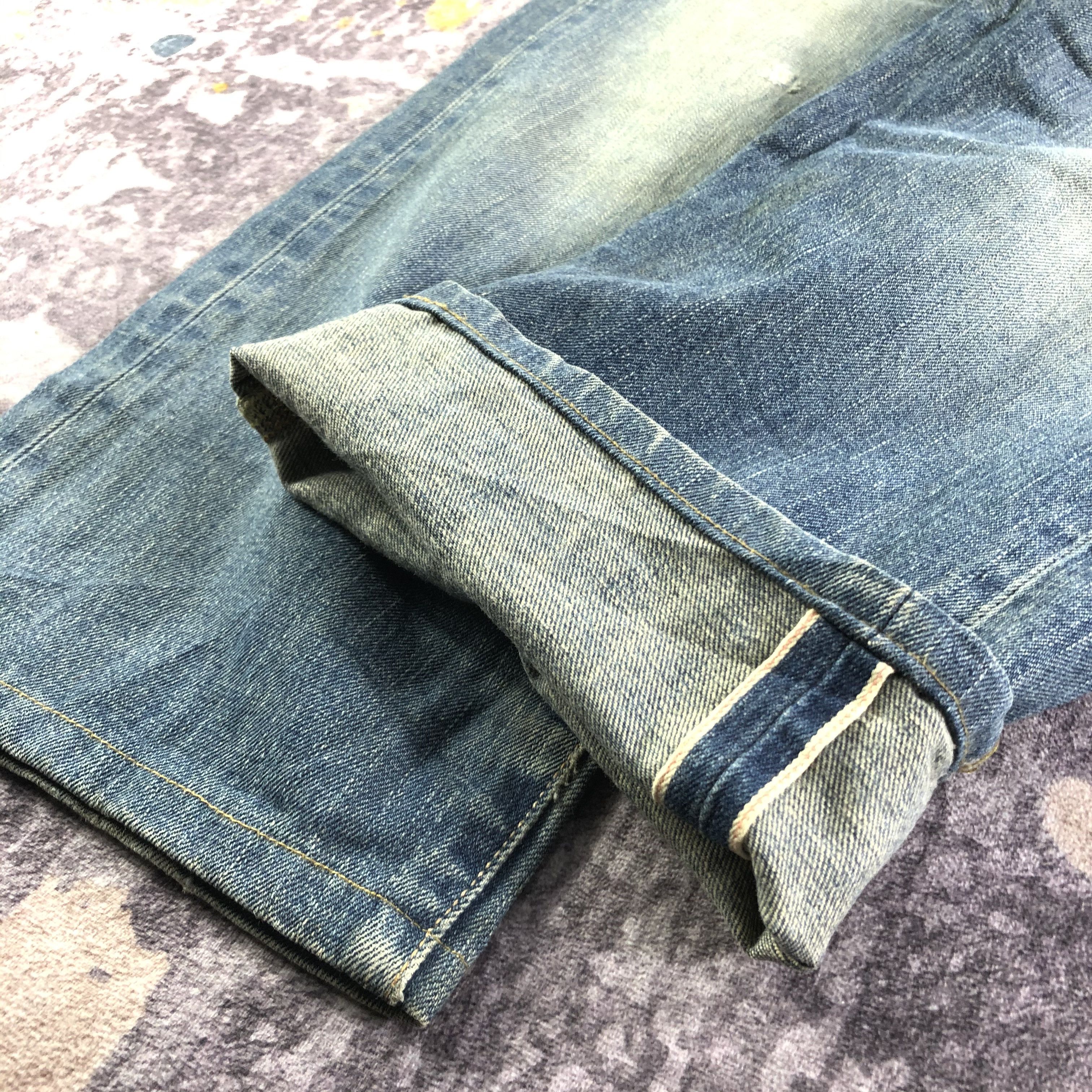 Edwin Vintage Blue Wash Edwin 505 Selvedge Jeans-JM3606 Size US 31 - 6 Thumbnail