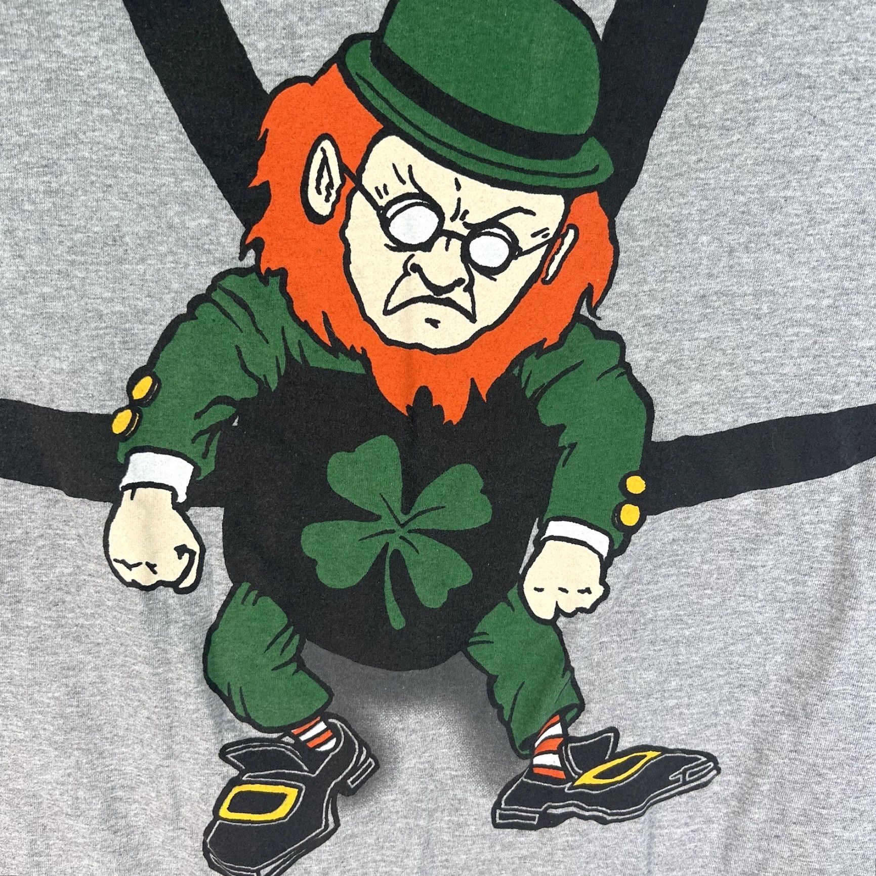 Delta Lucky Leprechaun T Shirt Men 3XL St. Patrick’s Day Gray Cotton Crew Neck Short Sleeve Vintage No Delta Pro United States of America seller Size US XXL / EU 58 / 5 - 2 Thumbnail