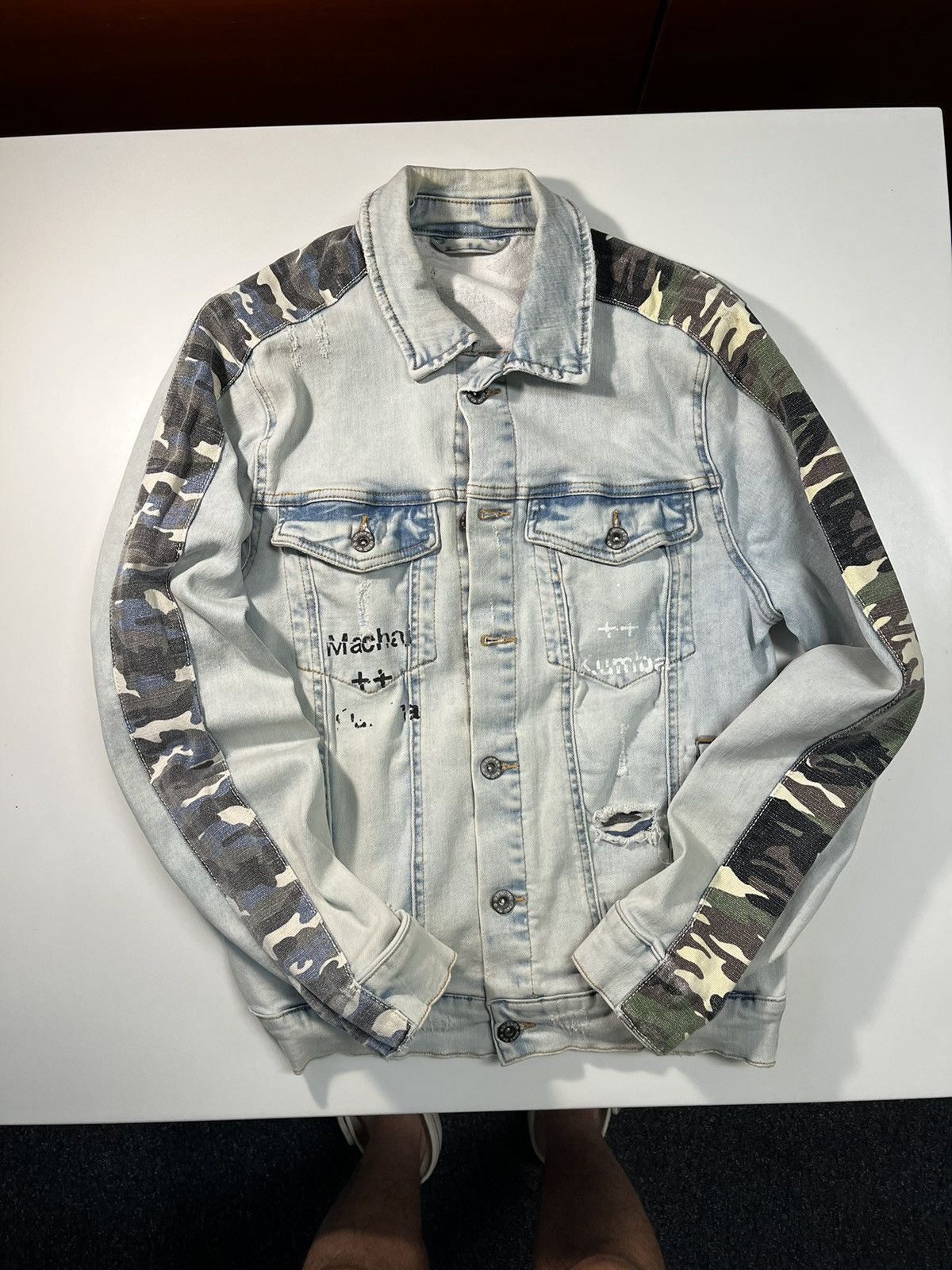 Arizona Jean Co. Kumba x Machai Custom Denim Jacket Size US S / EU 44-46 / 1 - 1 Thumbnail