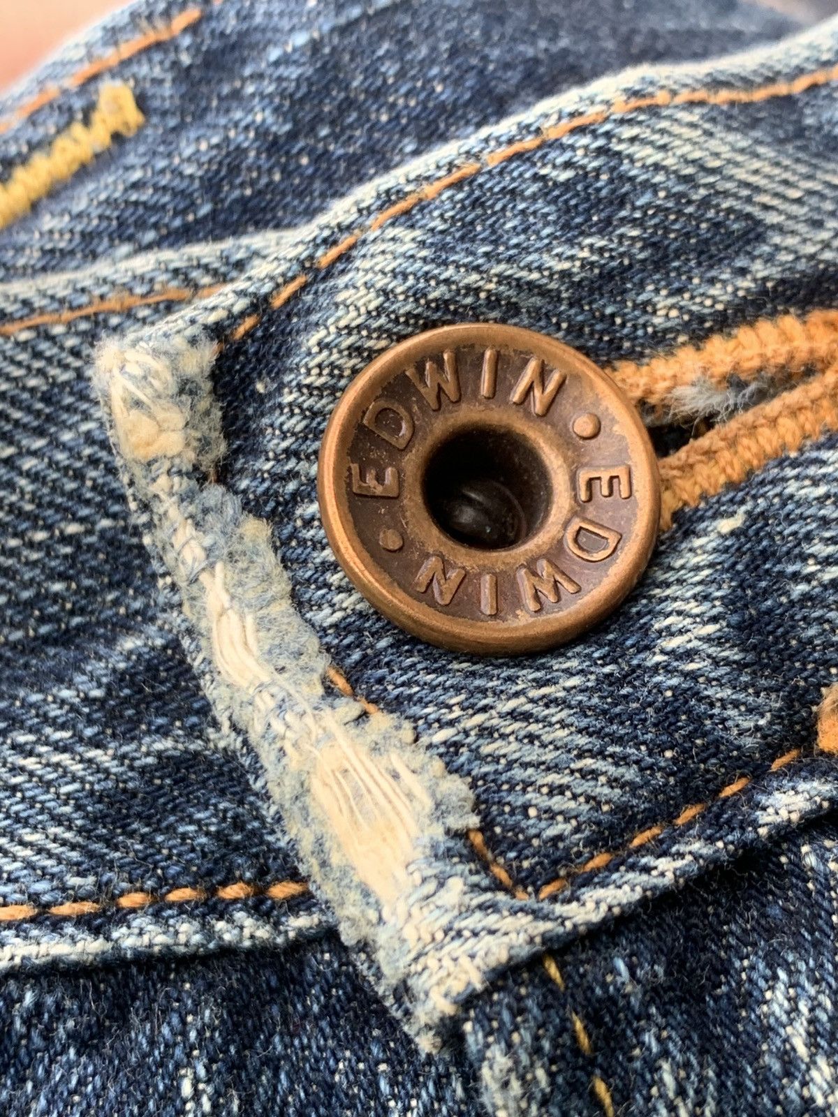 Edwin Baggy Edwin 505z selvedge.crazy shaped like lightning. Size US 31 - 7 Thumbnail