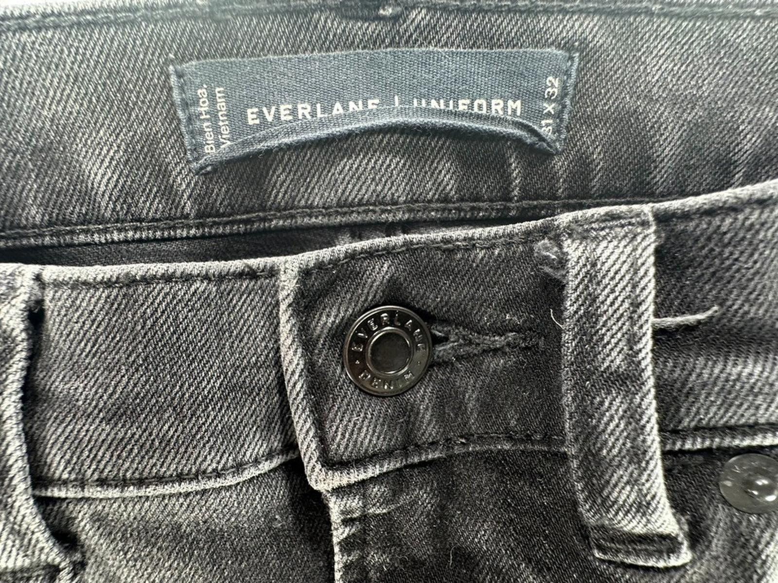 Everlane Everlane Men's 31/32 Black Uniform Denim Jeans Size US 31 - 6 Thumbnail