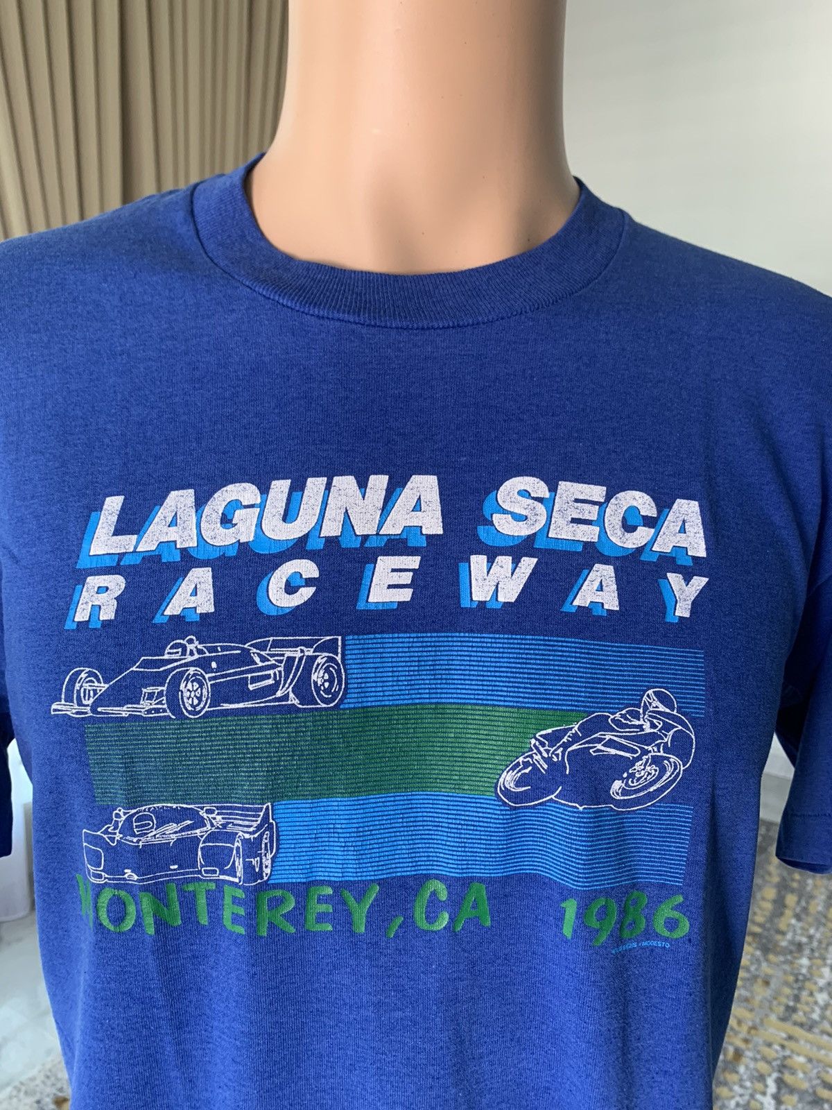 Anvil × Vintage Vintage 80s Laguna Seca Race Way Monterey modesto Size US L / EU 52-54 / 3 - 2 Thumbnail