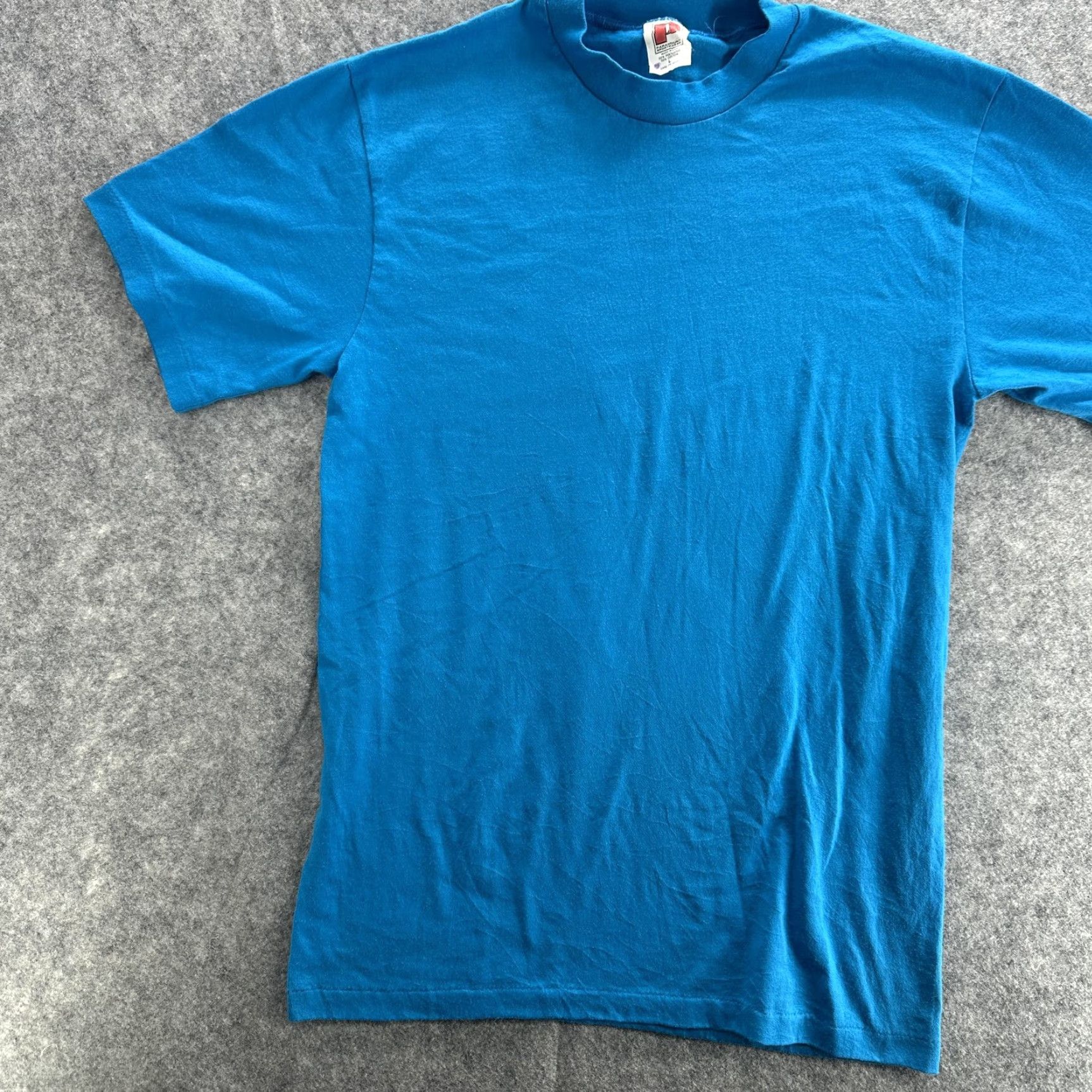 Vintage VINTAGE Paramount Sportswear Shirt Mens L Blue Blank Single Stitch Made USA 80s Size US L / EU 52-54 / 3 - 2 Thumbnail