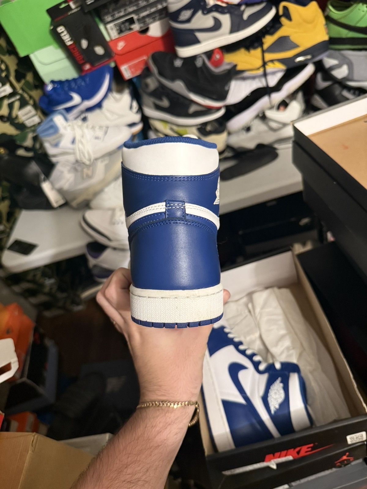 Jordan Brand Jordan retro 1 storm blue sz 9.5 Size US 9.5 / EU 42-43 - 4 Thumbnail