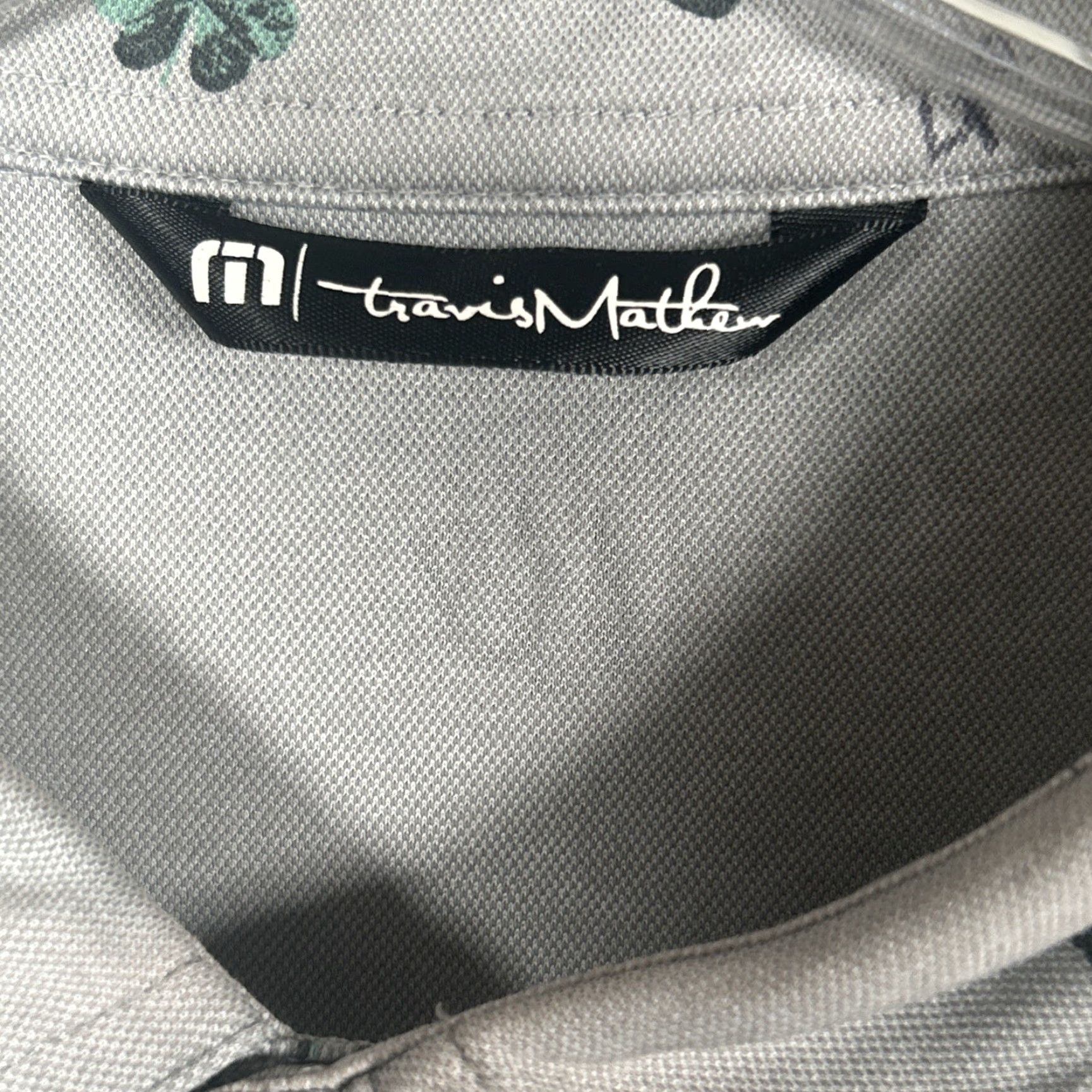 TravisMathew Travis Mathew Polo Men 2XL Gray Graphic Print Golf Performance Short Sleeve Shirt Size US XXL / EU 58 / 5 - 3 Thumbnail