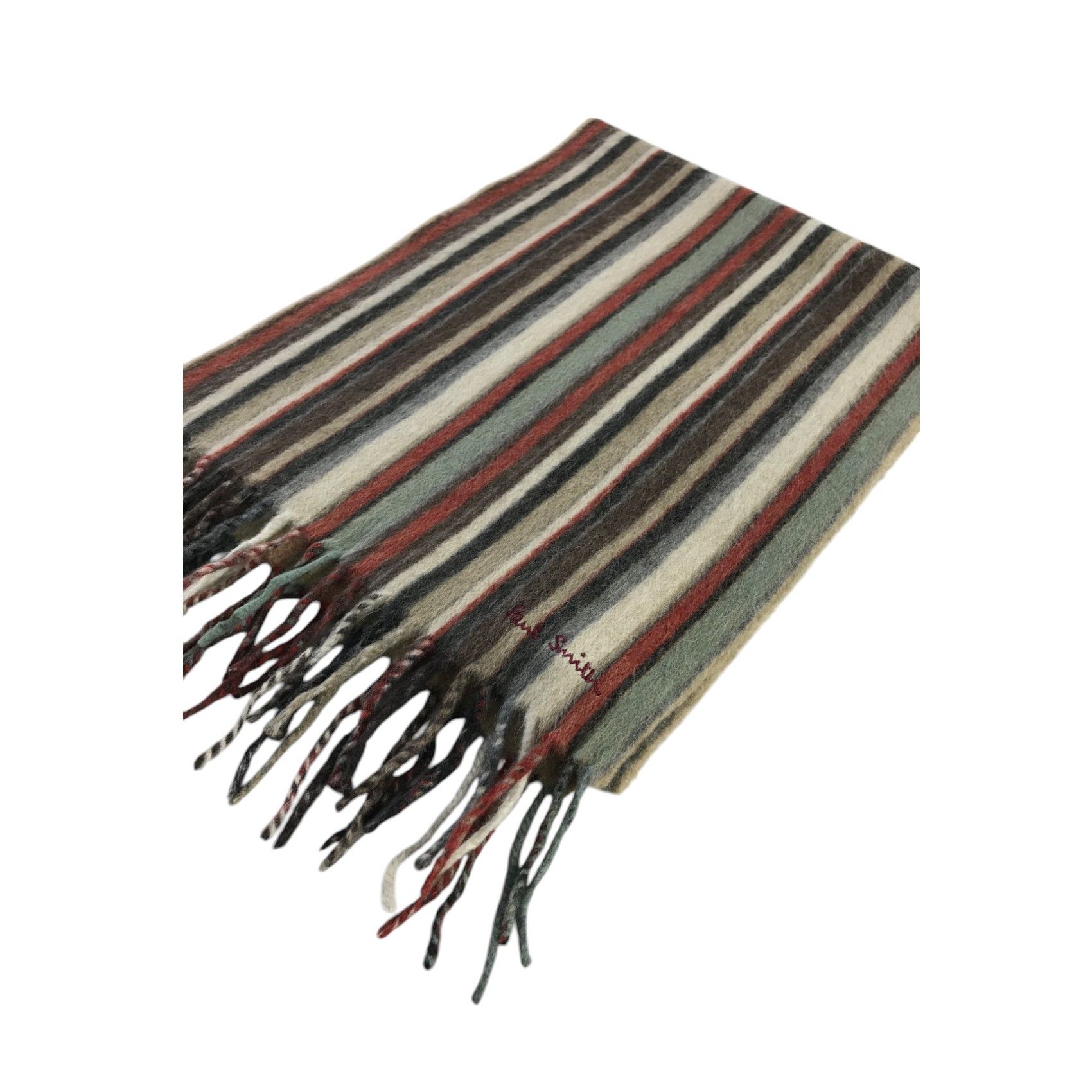 Paul Smith × Vintage Paul Smith Scarf / Muffler / Neckwear - WW2162 Size ONE SIZE - 3 Thumbnail