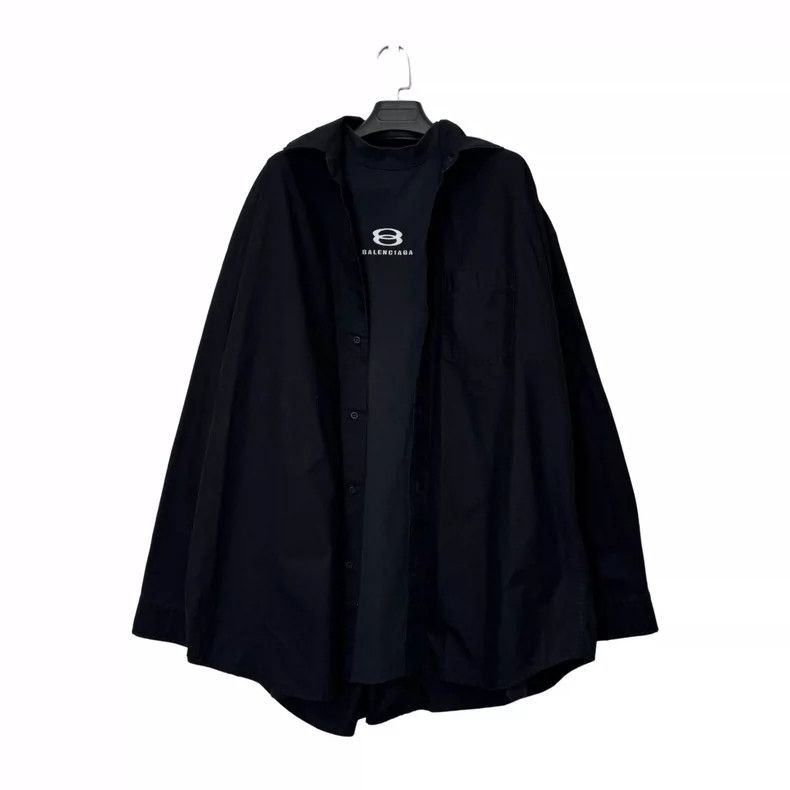 Balenciaga Balenciaga Ripped fake two-piece laminated shirt Size US S / EU 44-46 / 1 - 1 Thumbnail