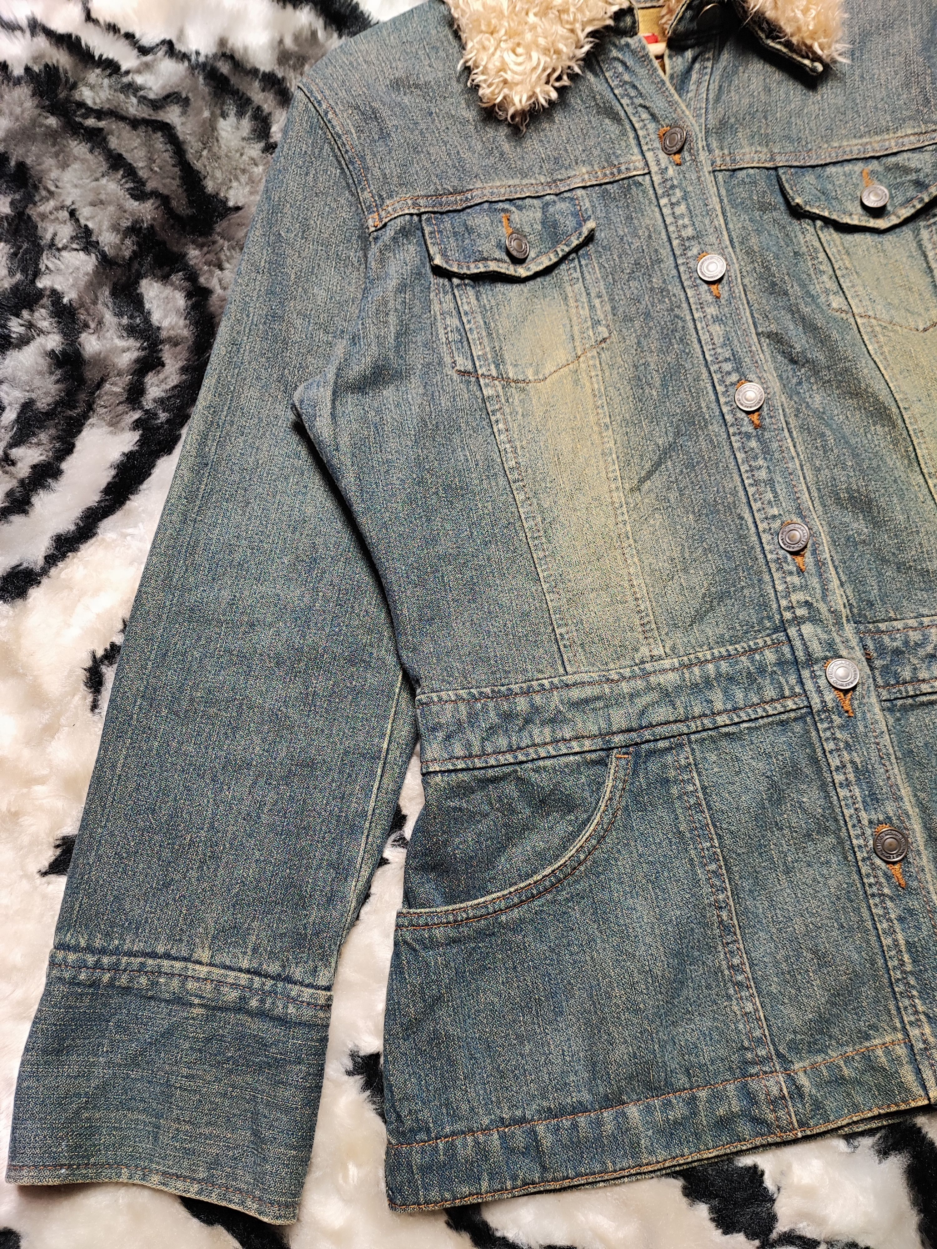 Number (N)ine Fur Denim Jacket by Back Rush Japan Edition Size US S / EU 44-46 / 1 - 3 Thumbnail