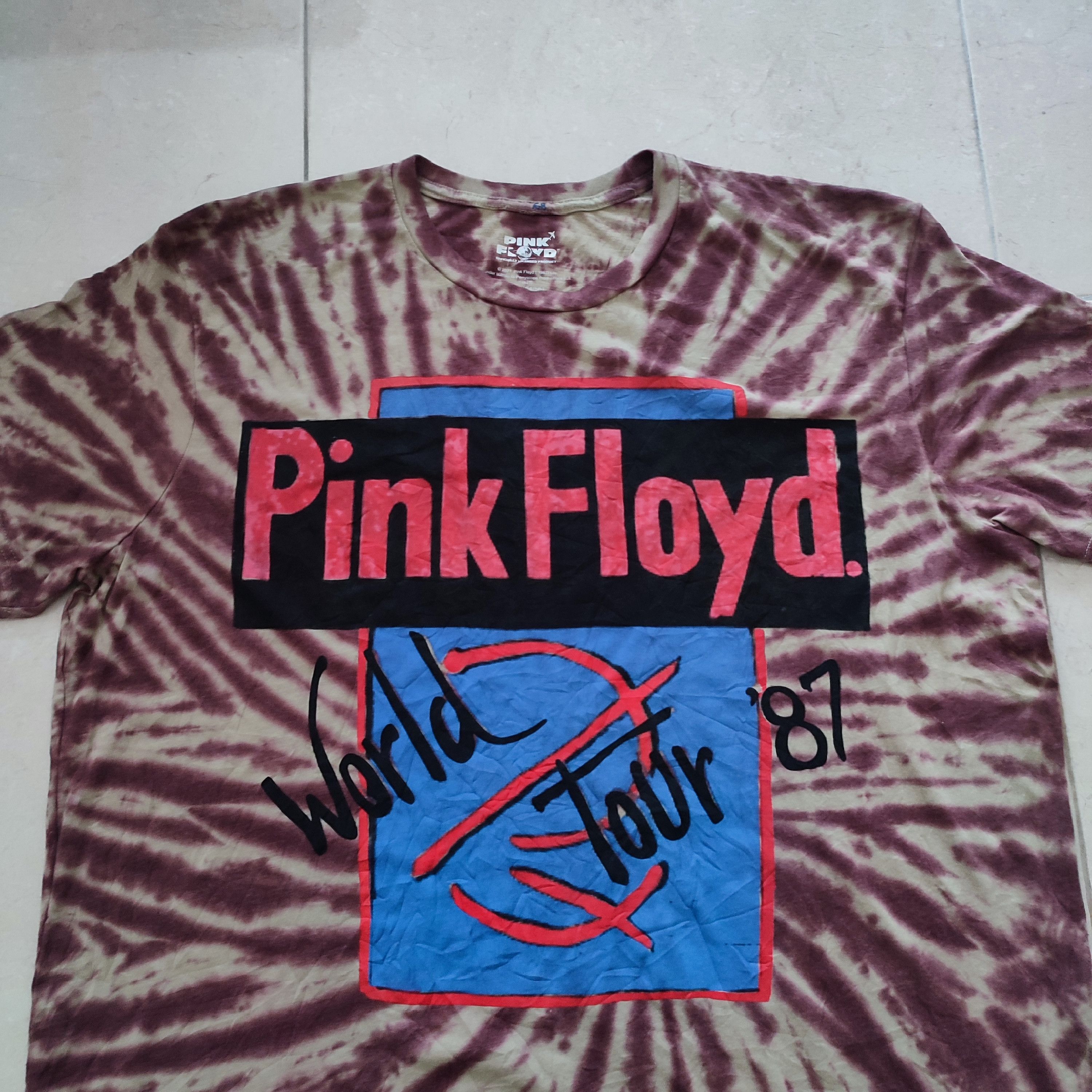 Band Tees × Pink Floyd × Vintage 🔥STEALS🔥Rare Pink Floyd World Tour 1987 Merchandise Shirt Size US XXL / EU 58 / 5 - 3 Thumbnail