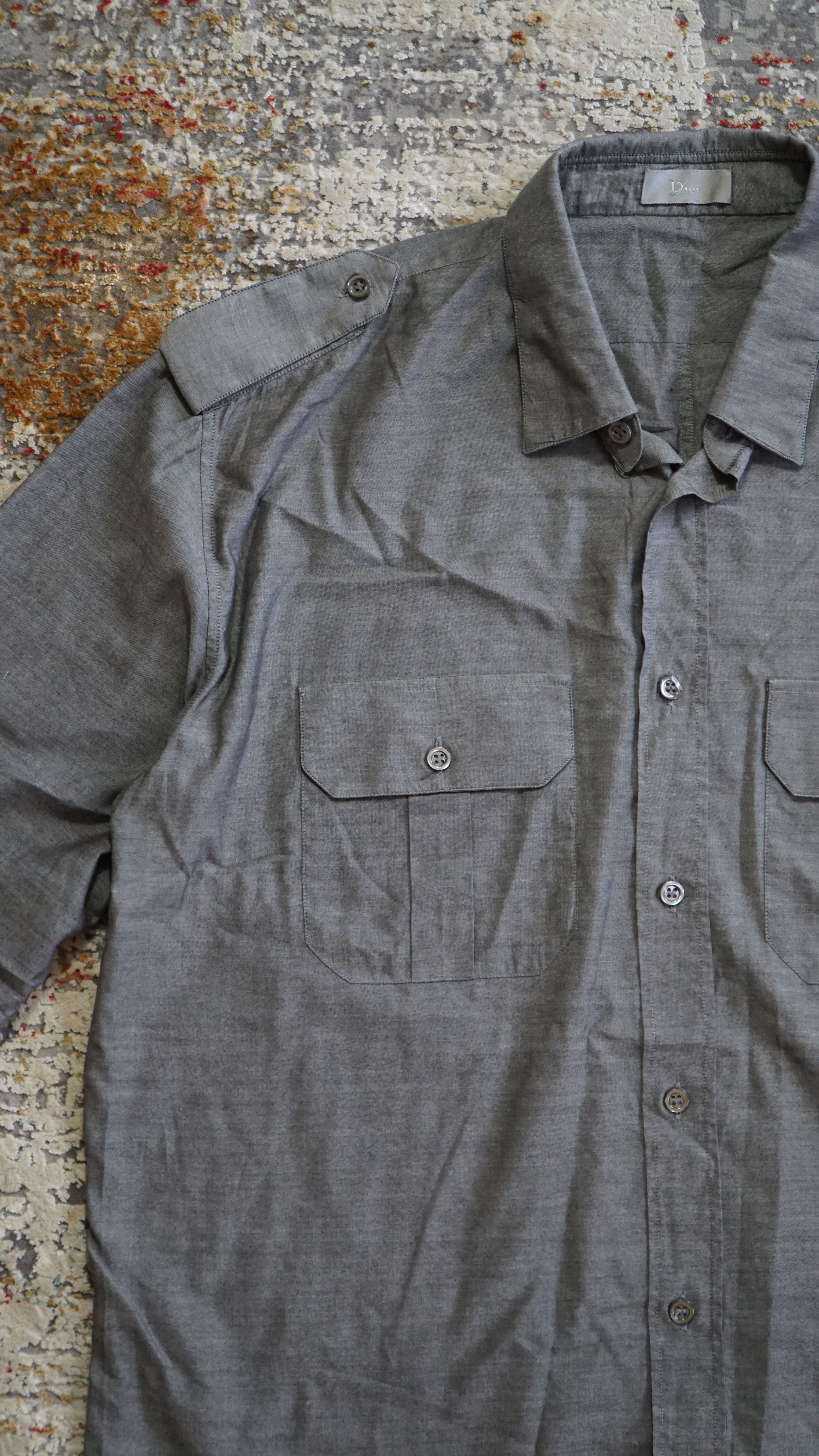 Dior Dior Homme Ss07 "We Look Good Together" Military Shirt Size US L / EU 52-54 / 3 - 3 Thumbnail