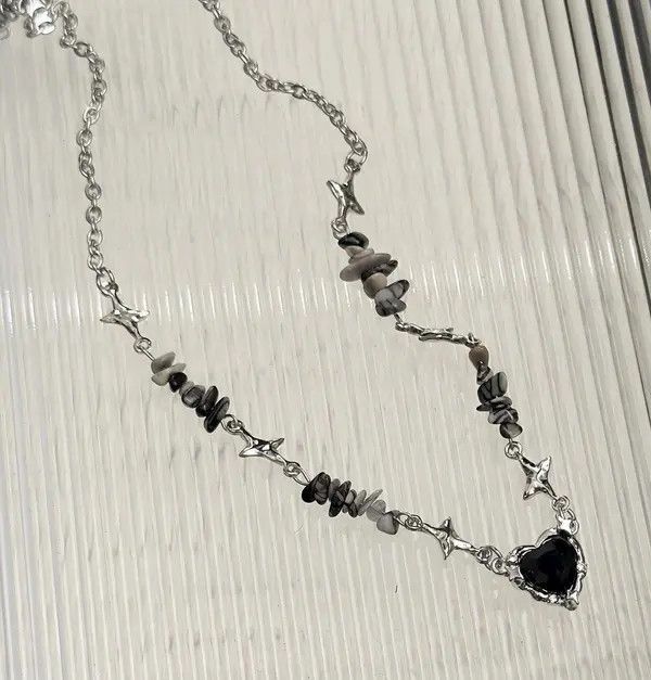 VIBE Black Hearth Chain Choker Necklace Size ONE SIZE - 4 Thumbnail