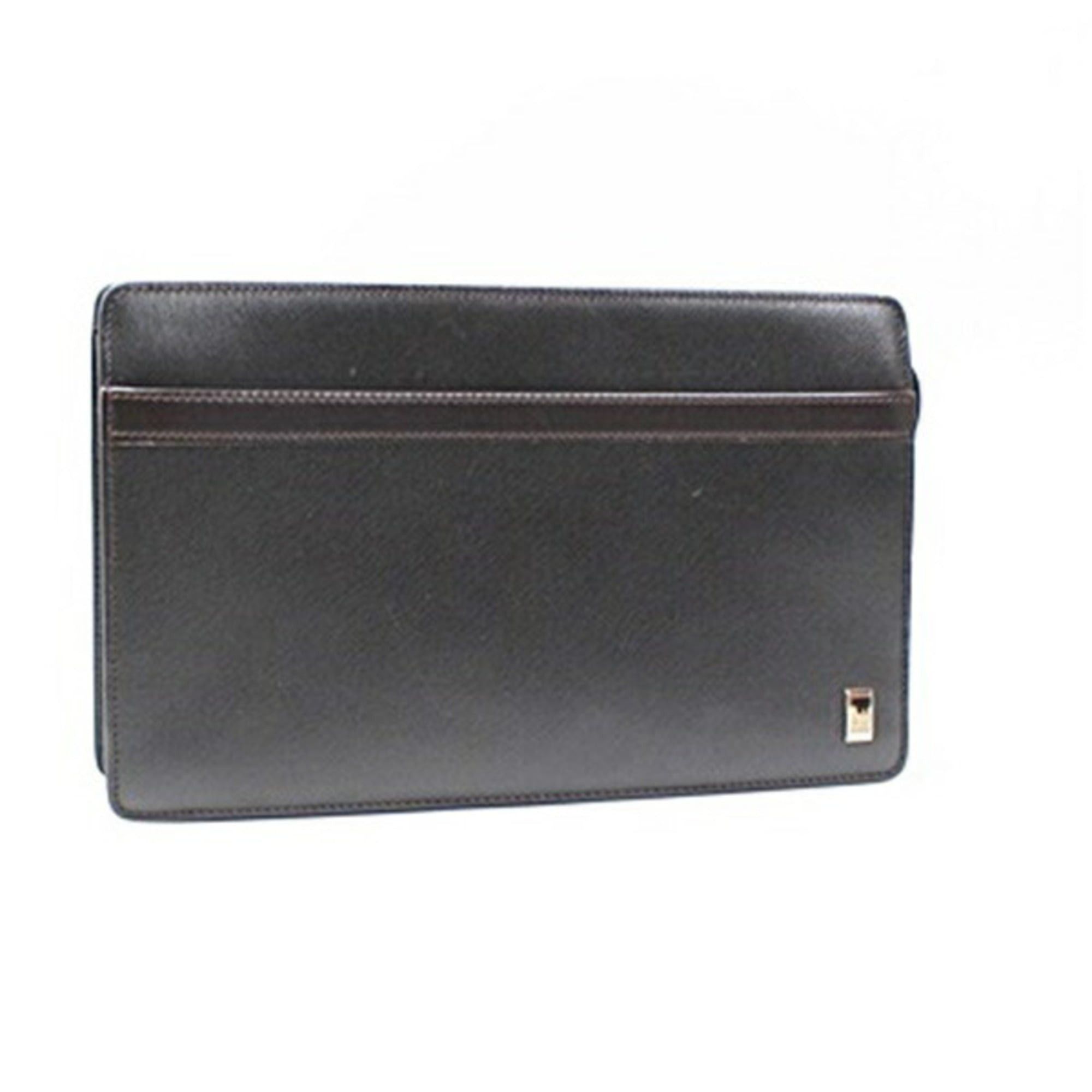 Alfred Dunhill Dunhill men's dark brown leather clutch bag. Size ONE SIZE - 1 Thumbnail