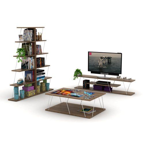 Designer × Homemade FurnisHome Store Tars Mid Century Modern Tv Stand 4 Shelves Size US L / EU 52-54 / 3 - 7 Thumbnail