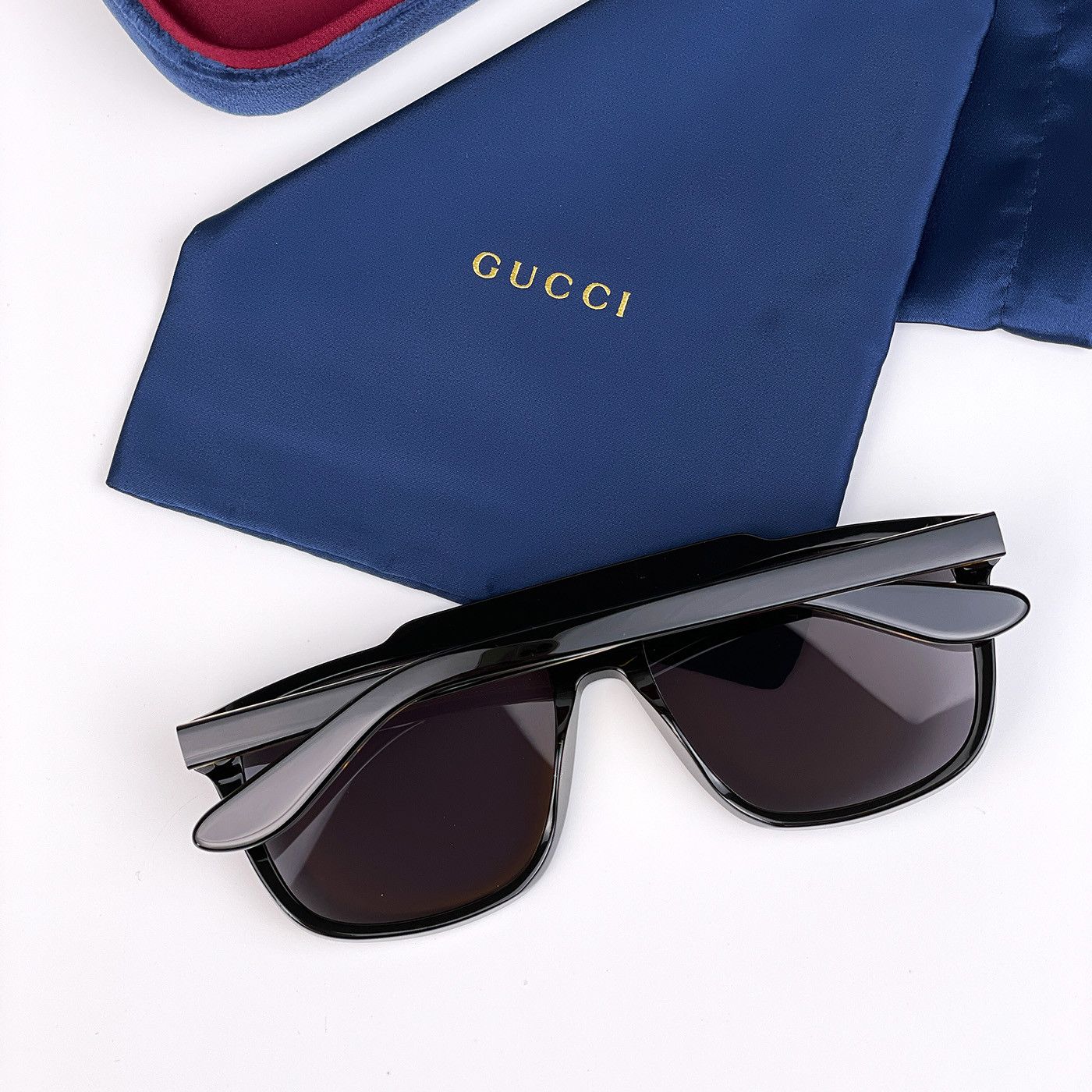 Gucci NEW GUCCI GG1039S 001 Aviator Plastic Unisex Sunglasses Size ONE SIZE - 11 Thumbnail