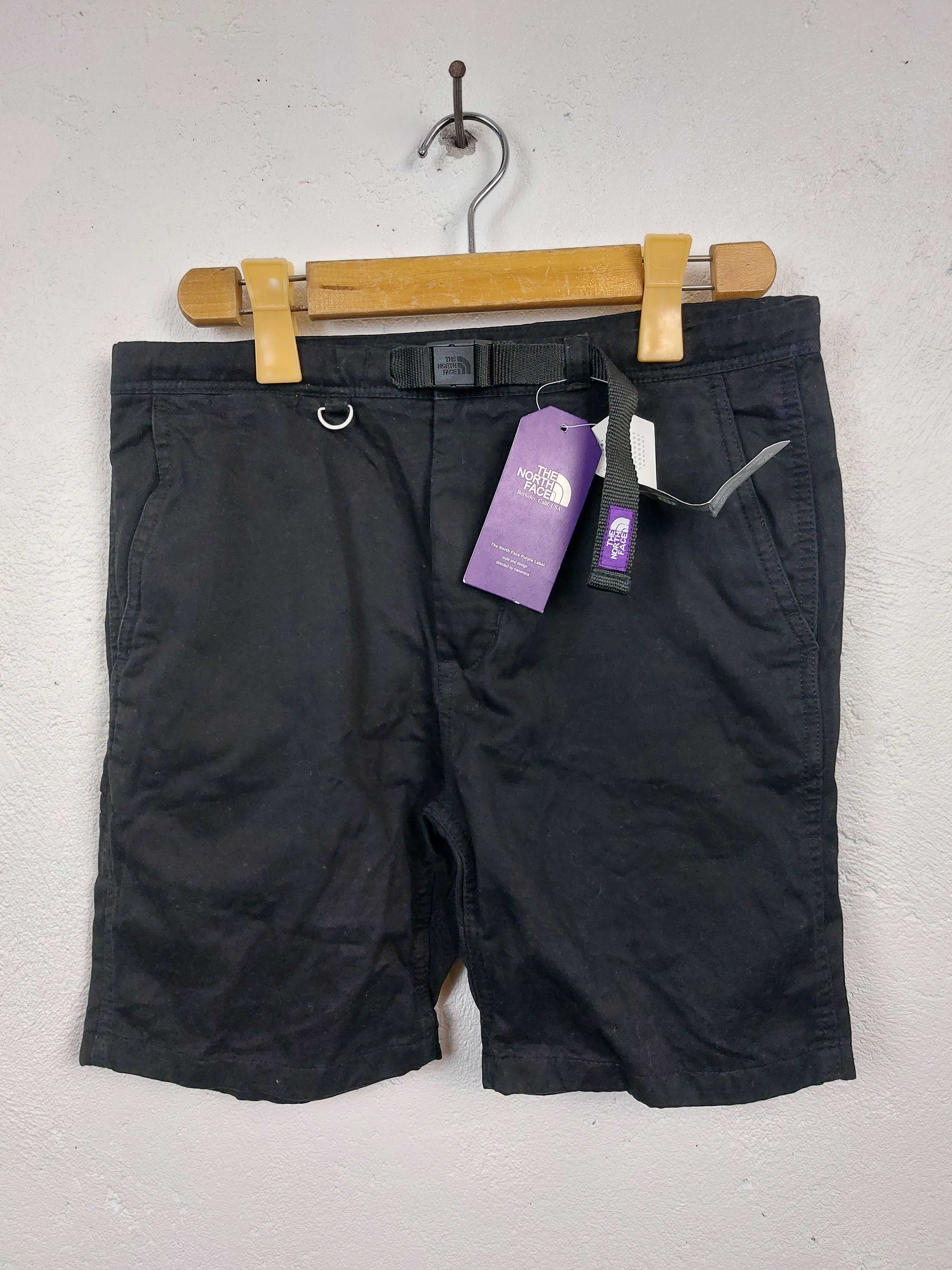 The North Face Purple Label Webbing Belt Denim Cargo Shorts